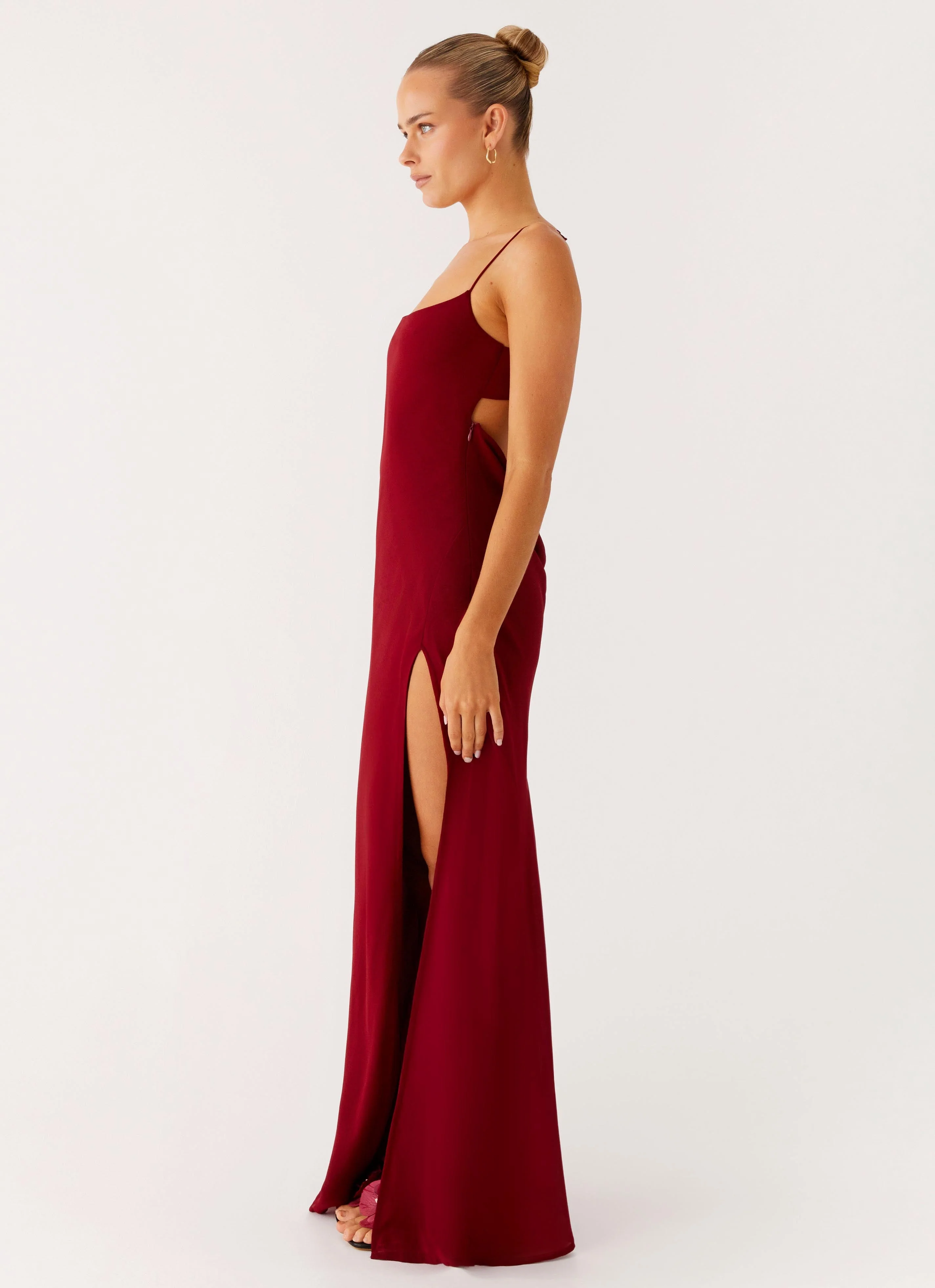 Alouette Maxi Dress - Burgundy - Image 2