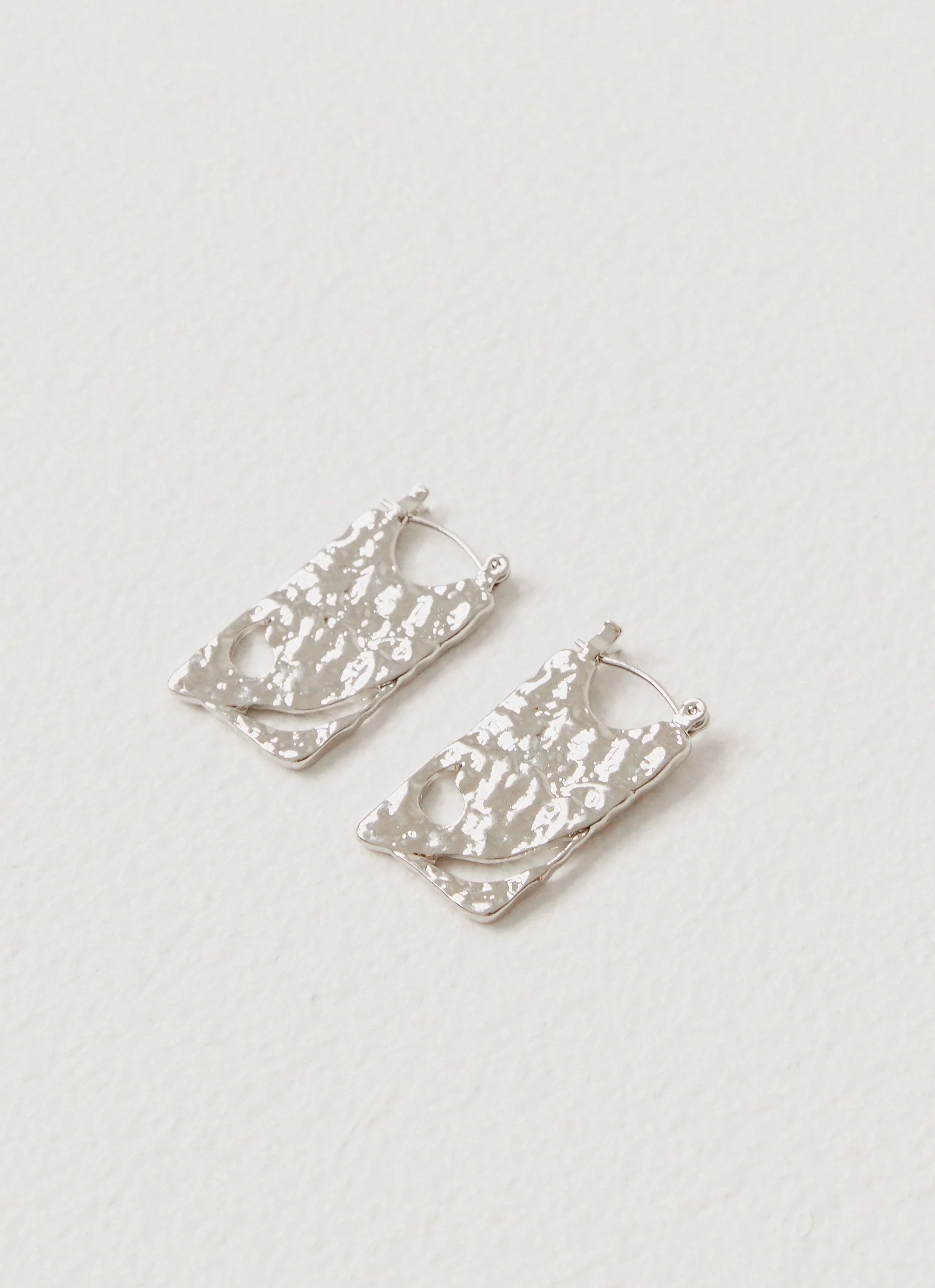 Althea Dangling Earrings - Silver - Image 3