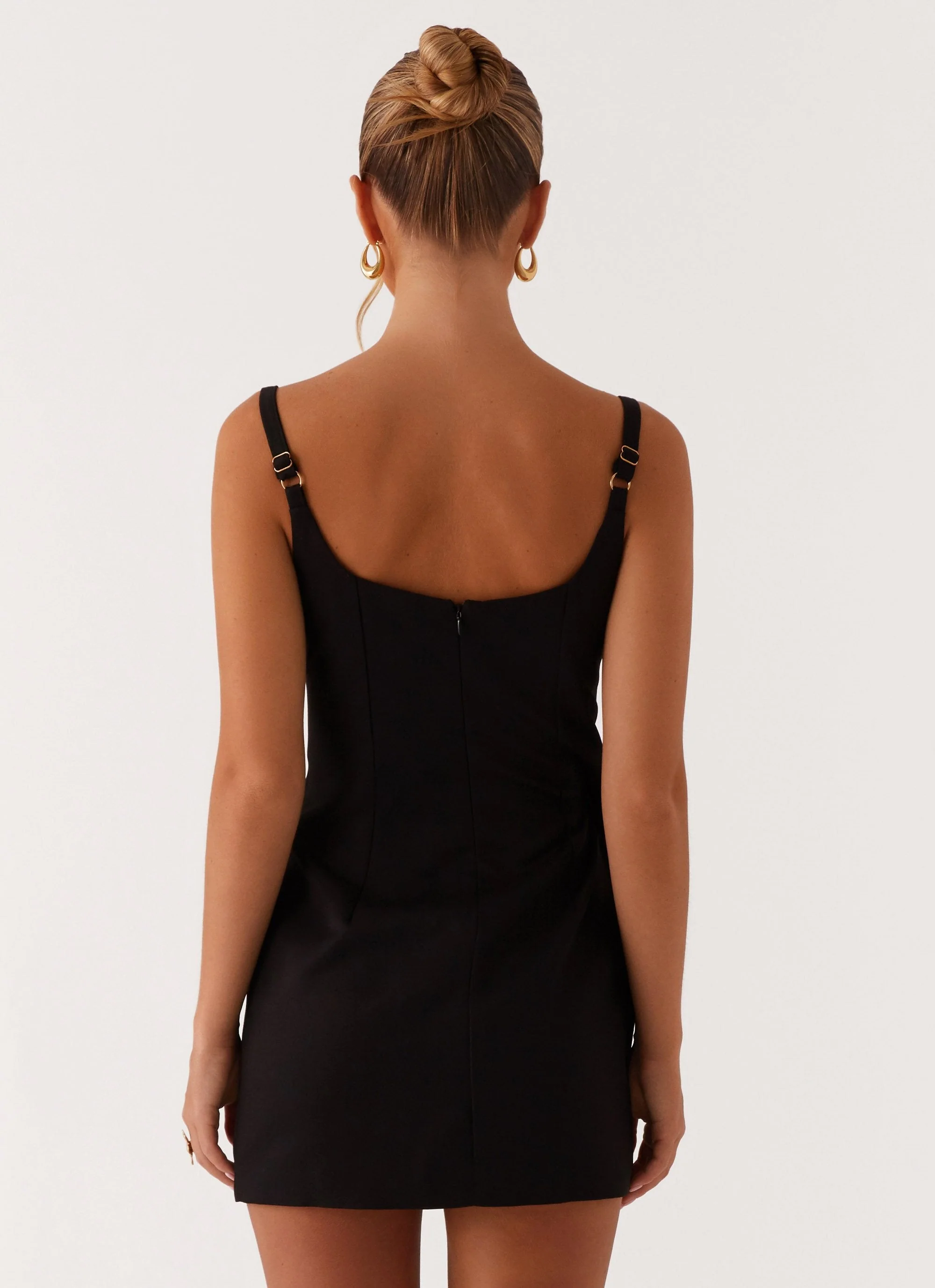 Aretha Mini Dress - Black - Image 2