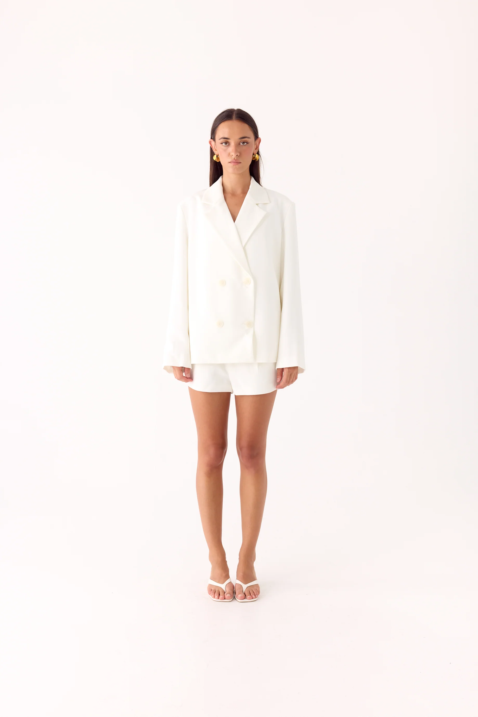 Asher Suiting Blazer - White - Image 7