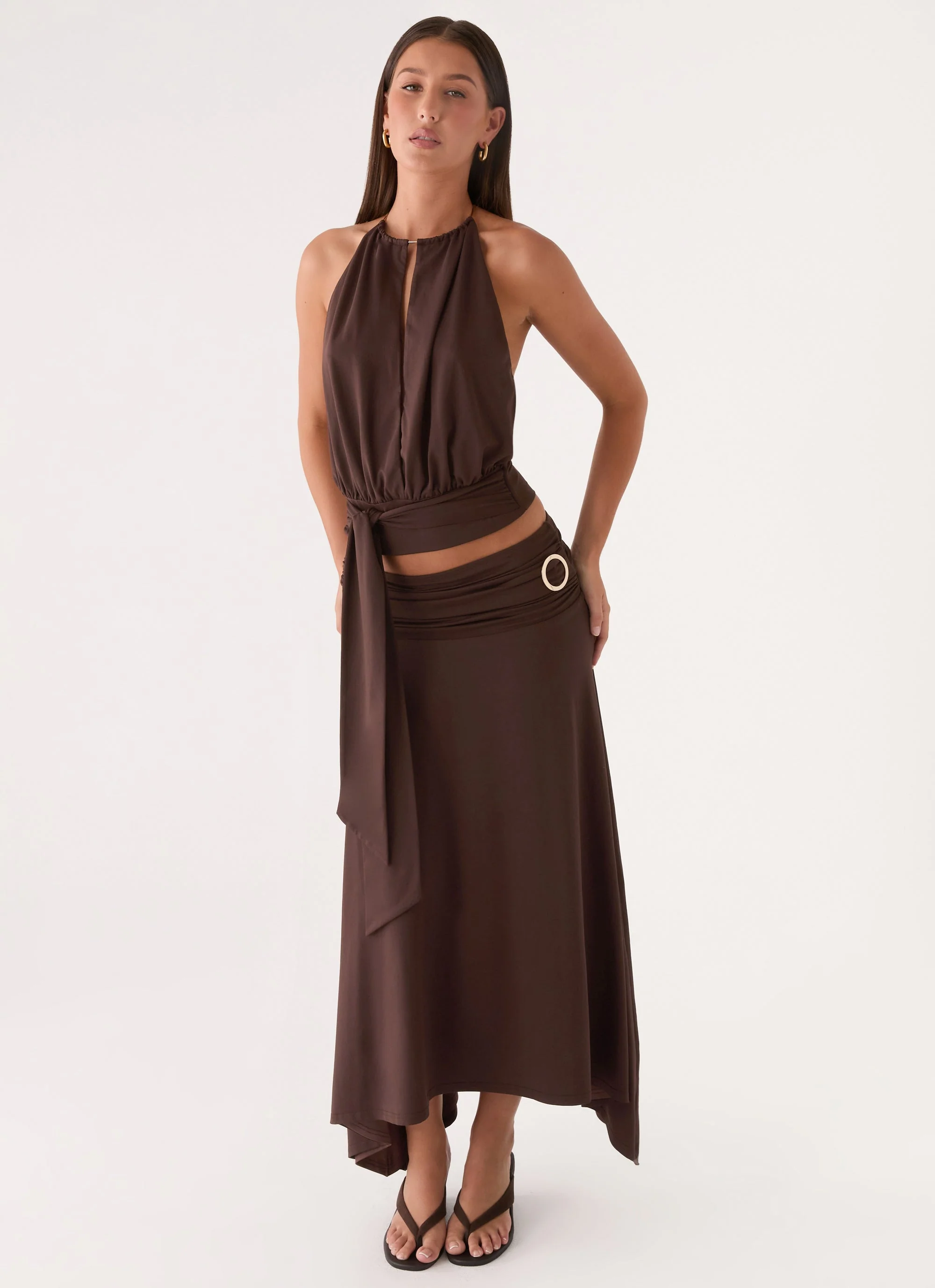 Automatic Midi Skirt - Rose Taupe - Image 9