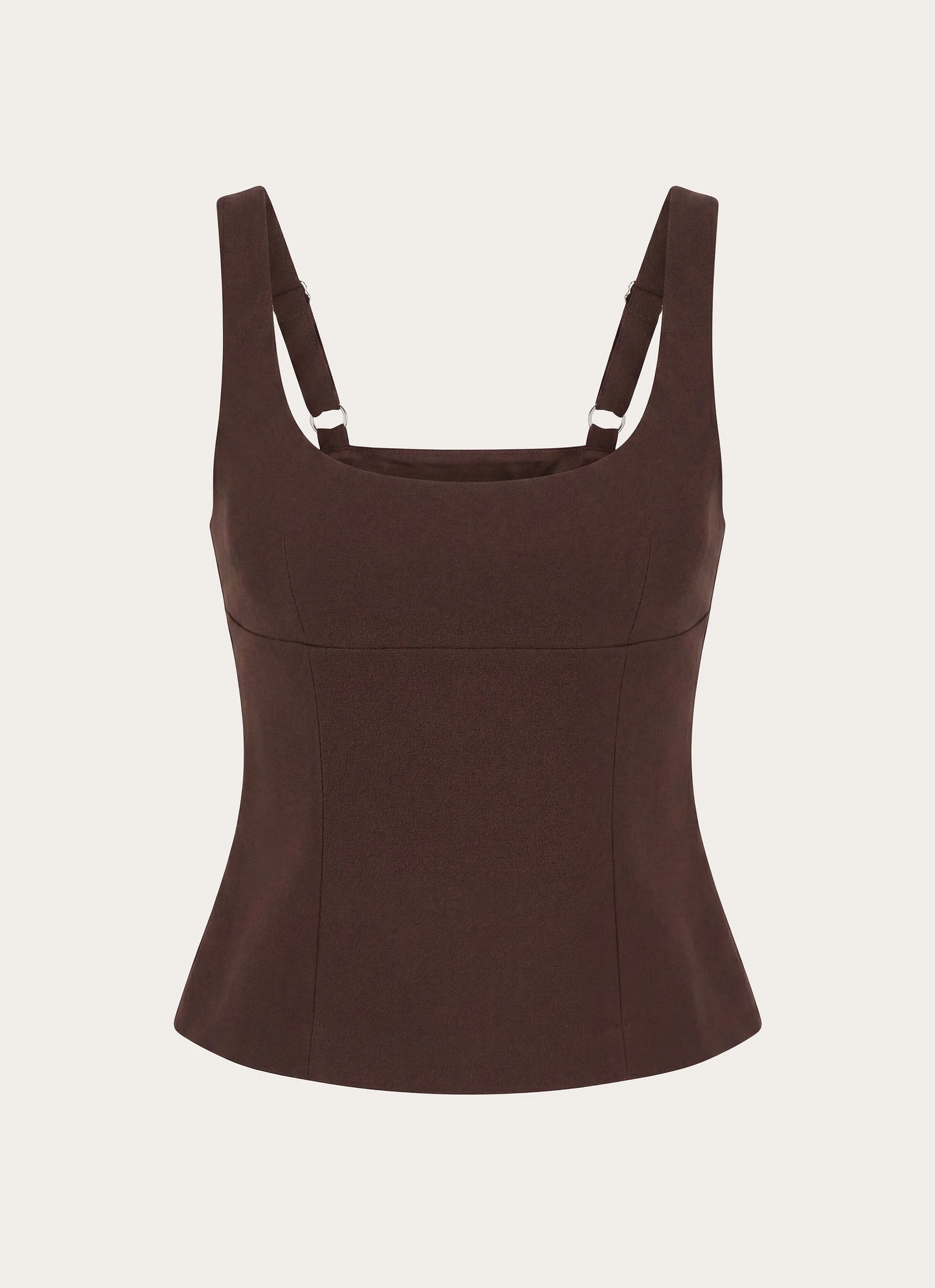 Autrey Suiting Top - Chocolate - Image 3