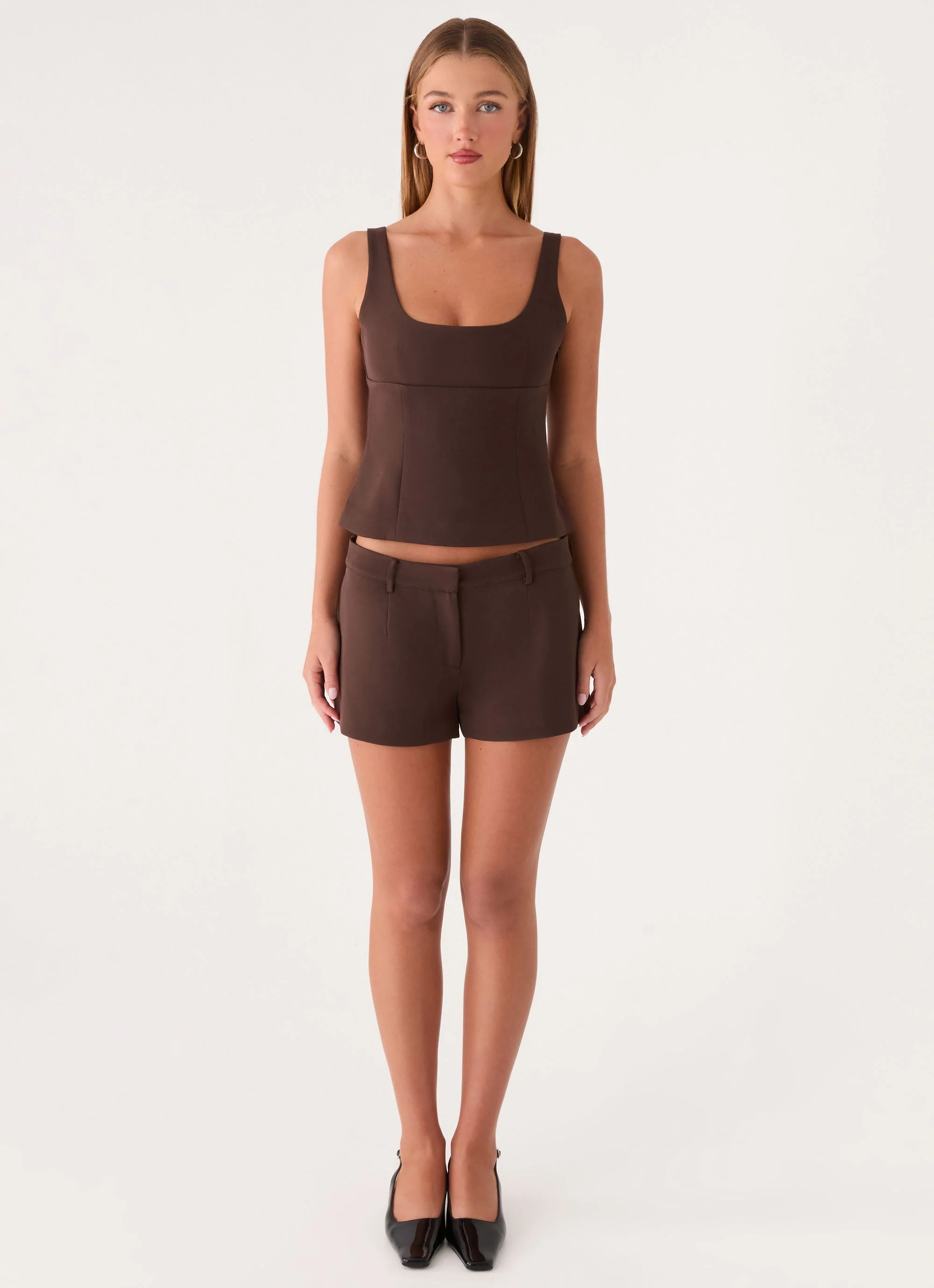 Autrey Suiting Top - Chocolate - Image 7
