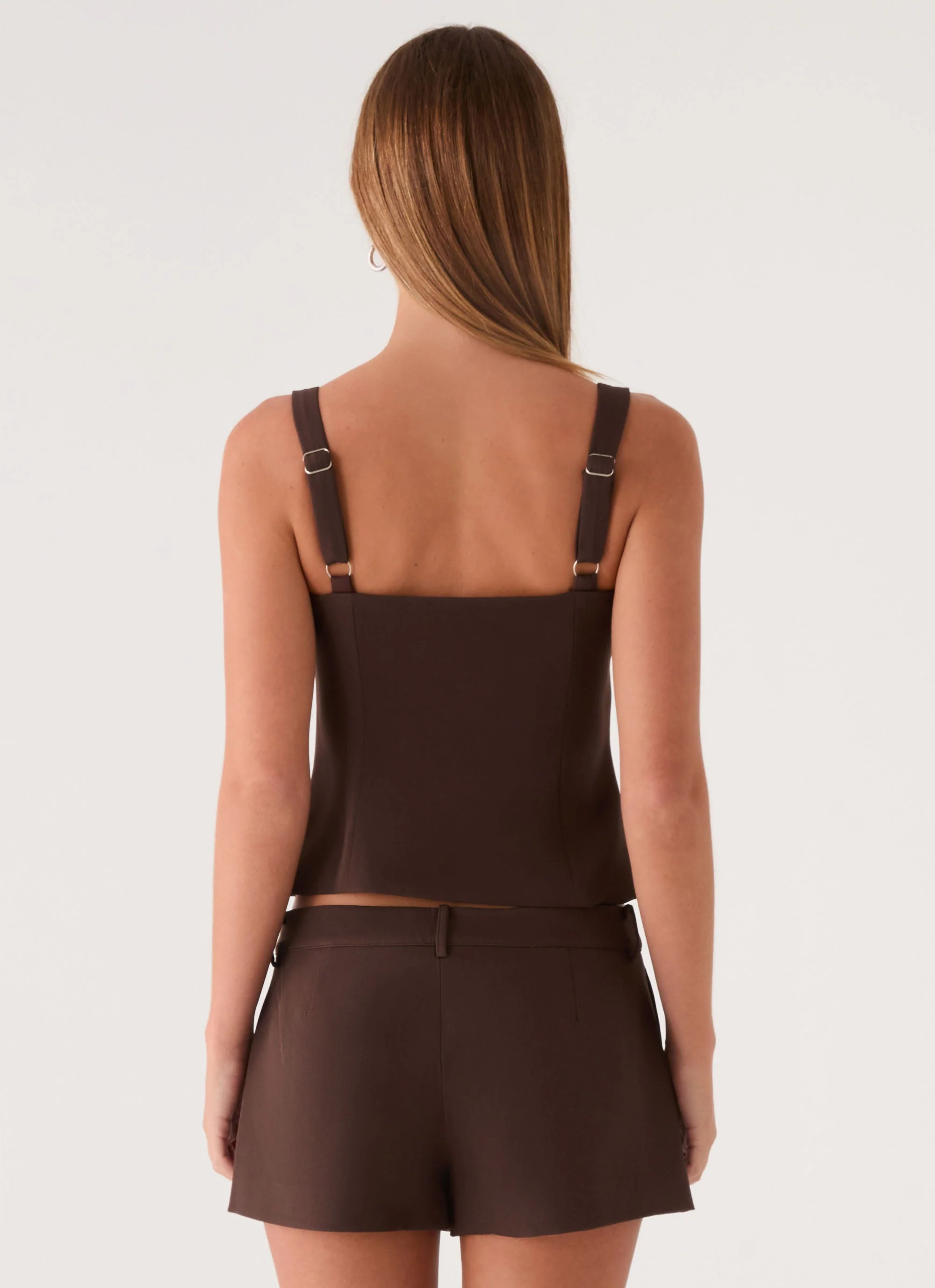 Autrey Suiting Top - Chocolate - Image 9