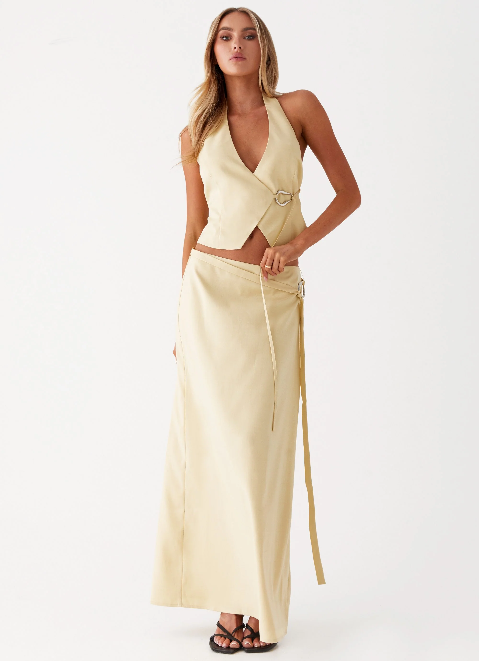 Azura Halter Top - Yellow - Image 5