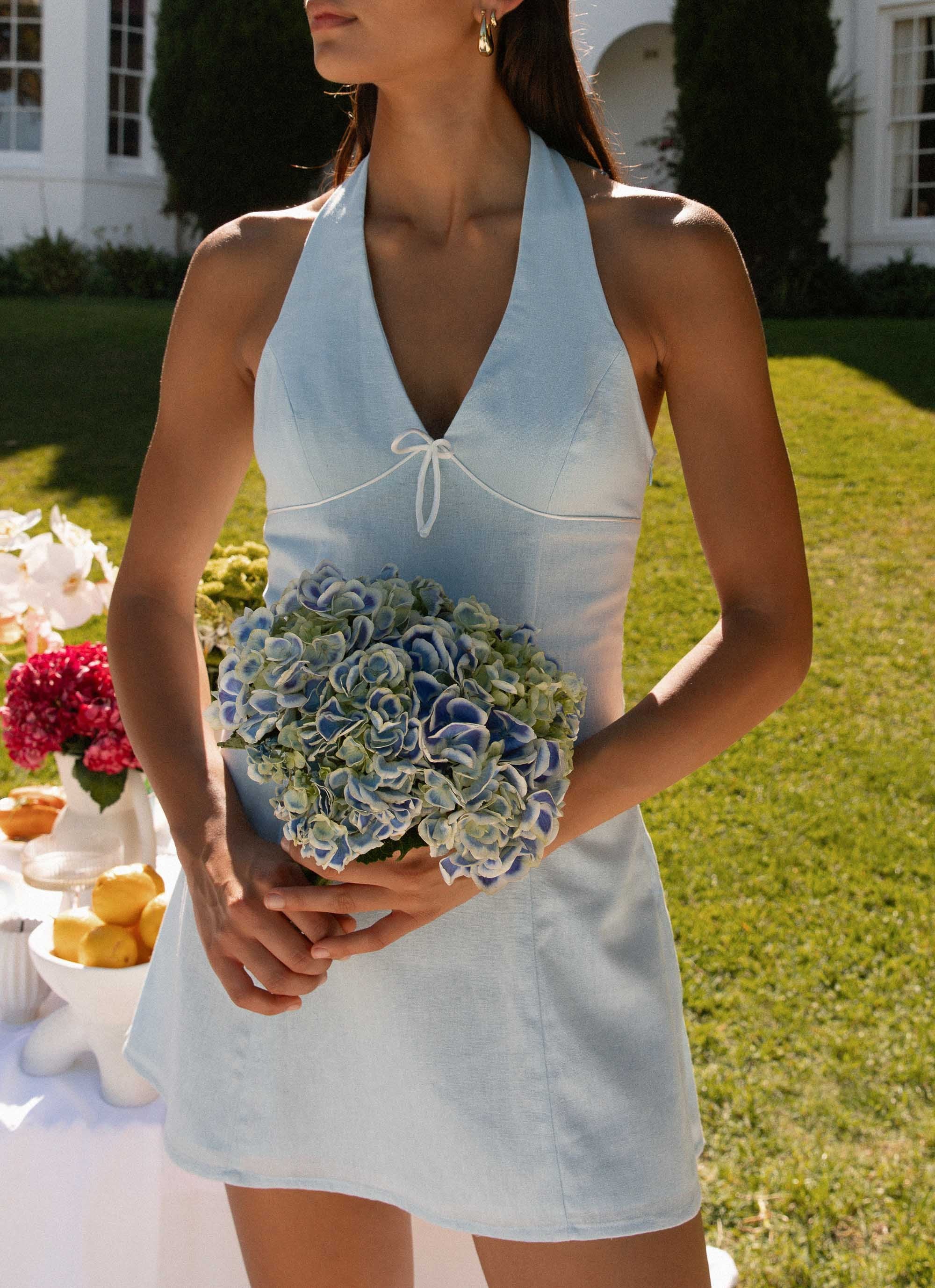 Bronte Mini Dress - Blue - Image 2