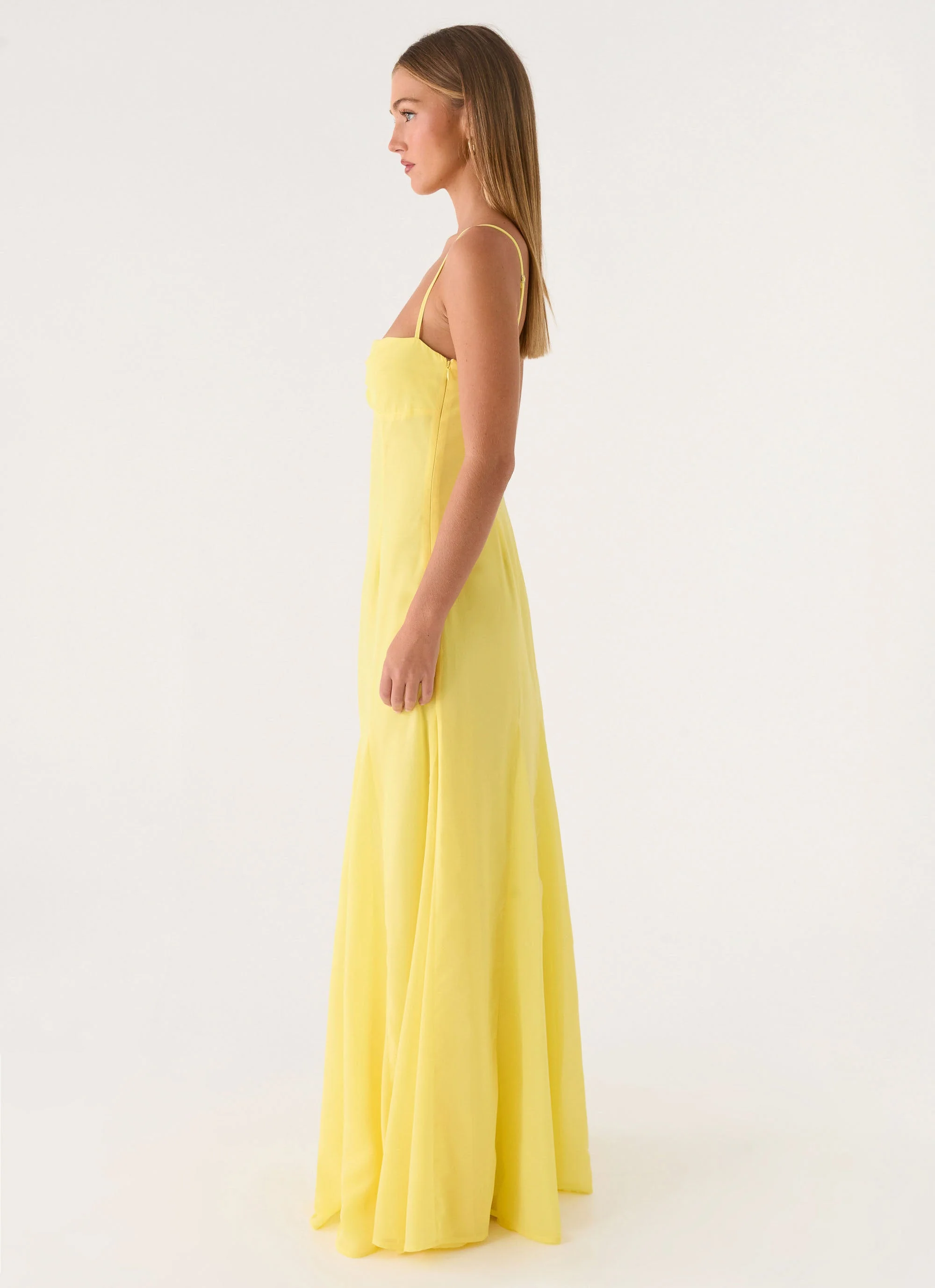 Carlin Maxi Dress - Bright Lemon - Image 5