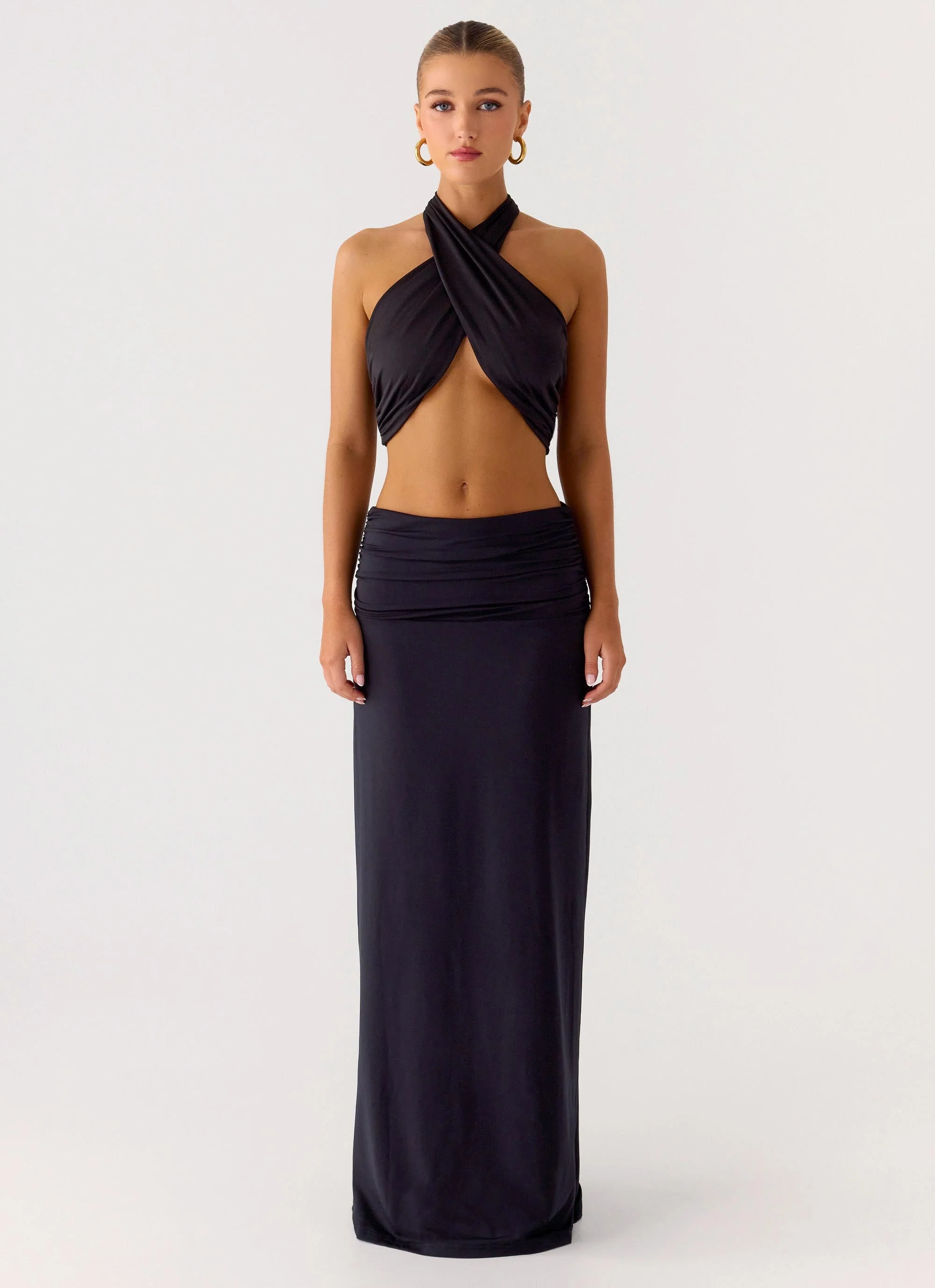 Coletta Wrap Top - Black - Image 5