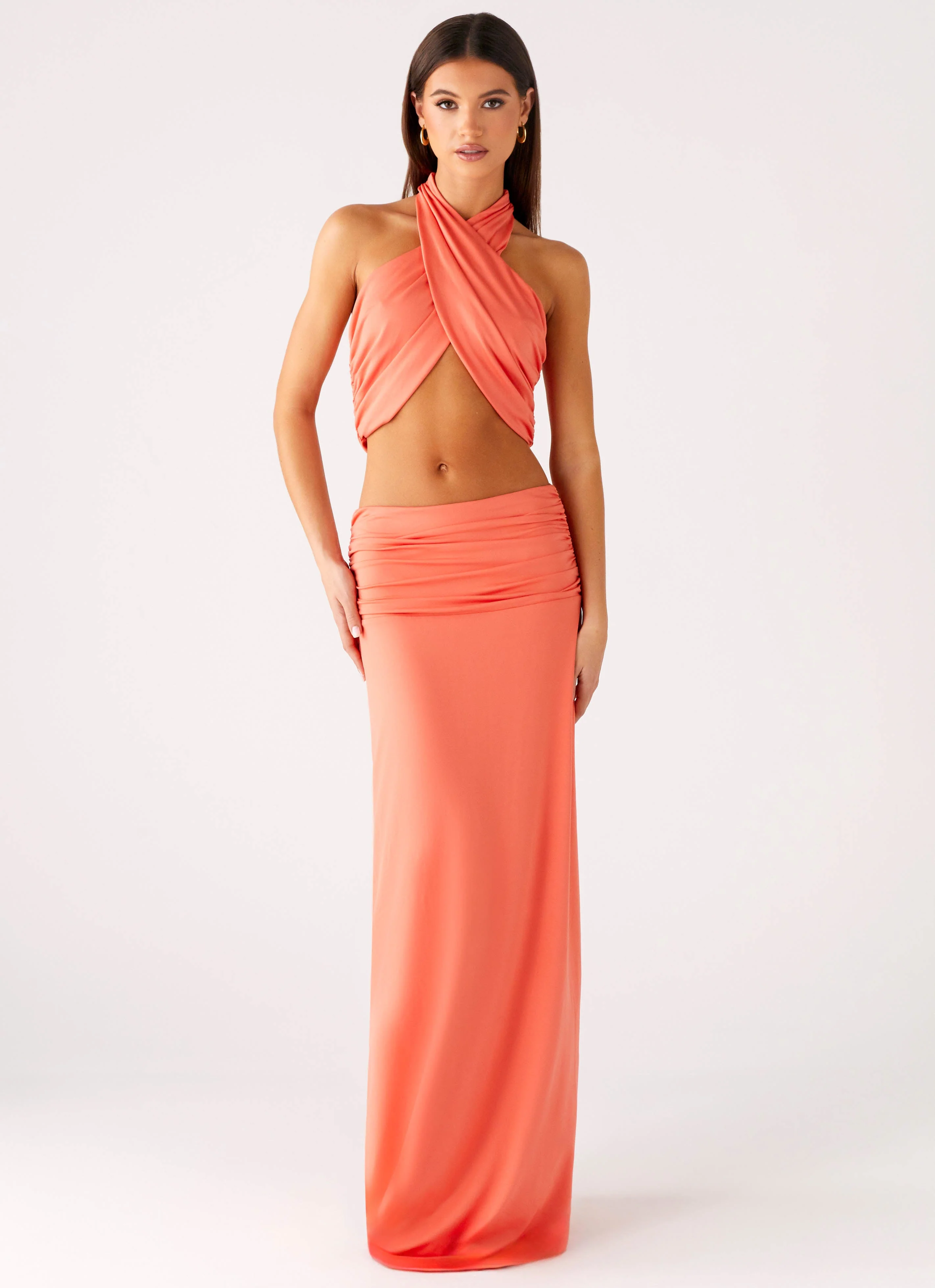 Coletta Wrap Top - Coral - Image 4