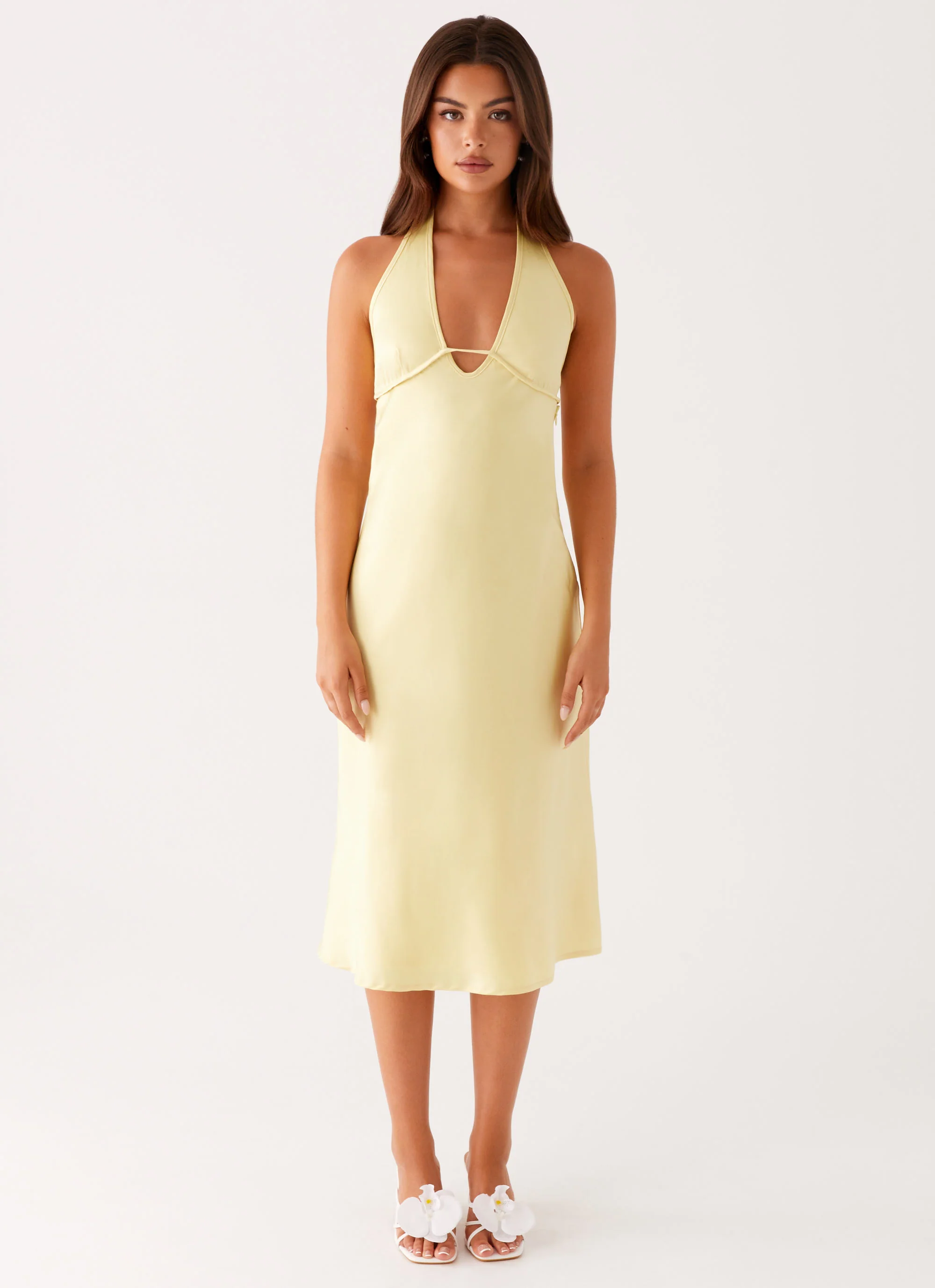 Davies Midi Dress - Yellow - Image 2