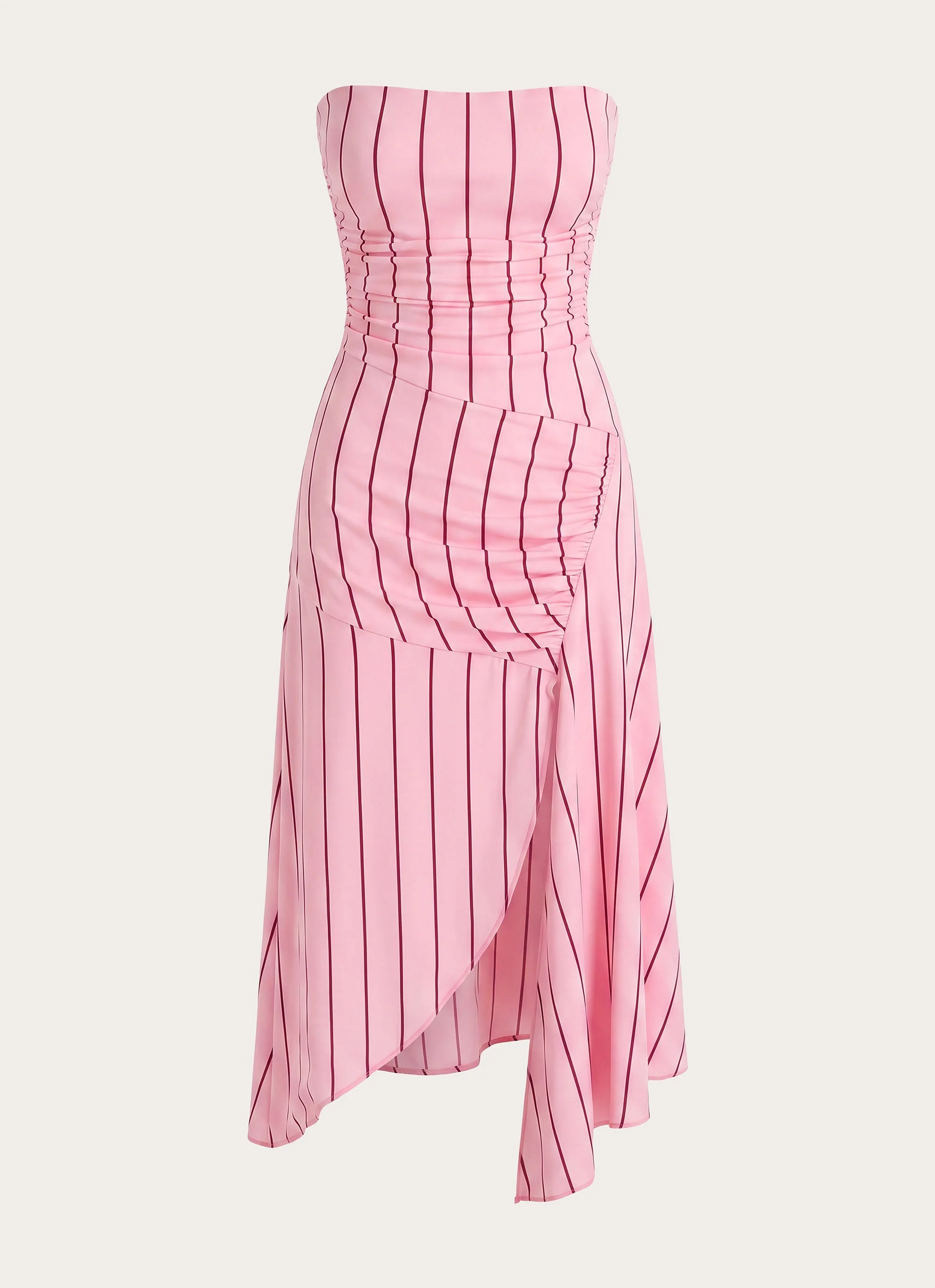 Jorvana Midi Dress - Strawberry Stripe - Image 2