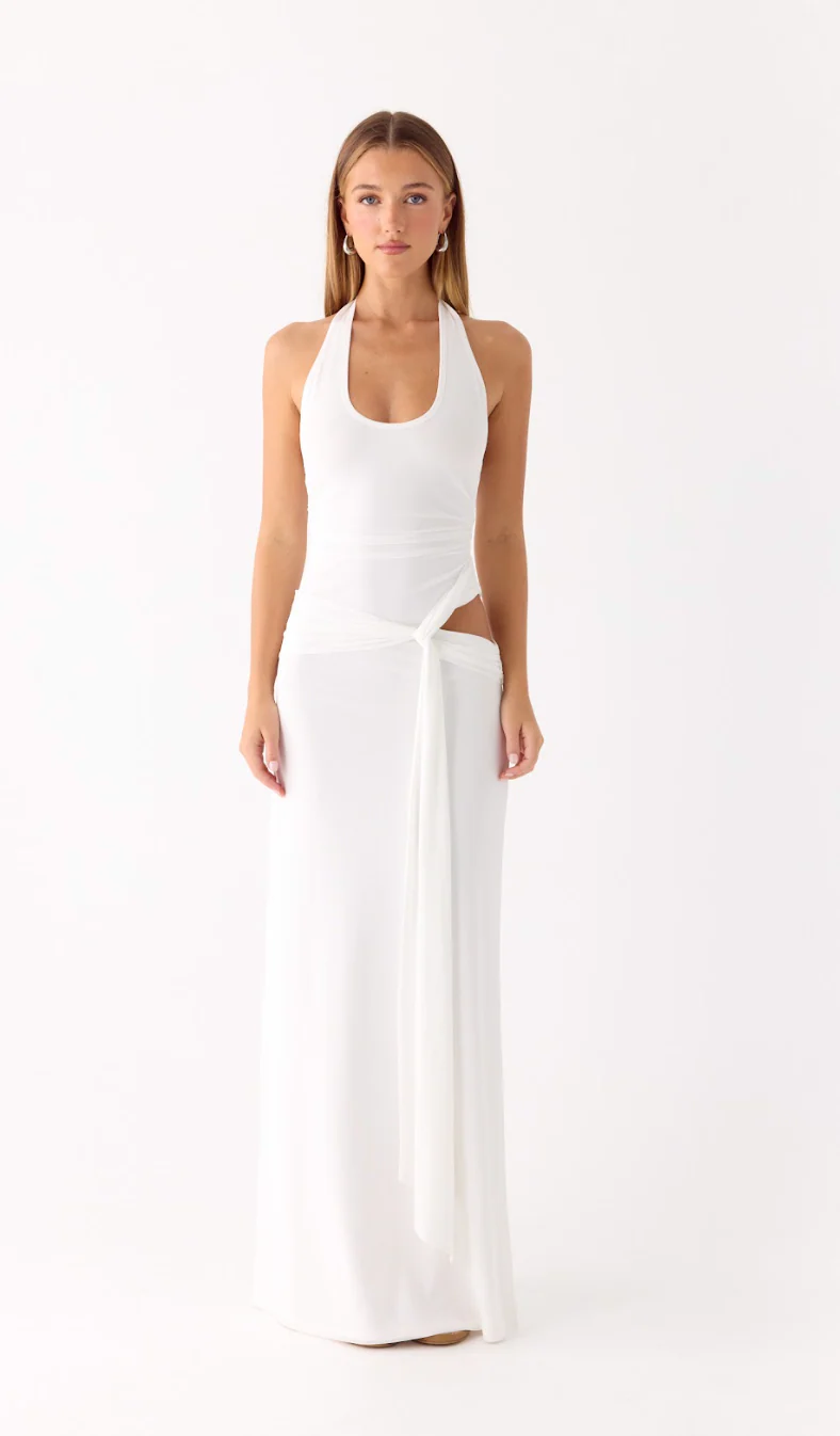 Karise Maxi Dress - White - Image 11