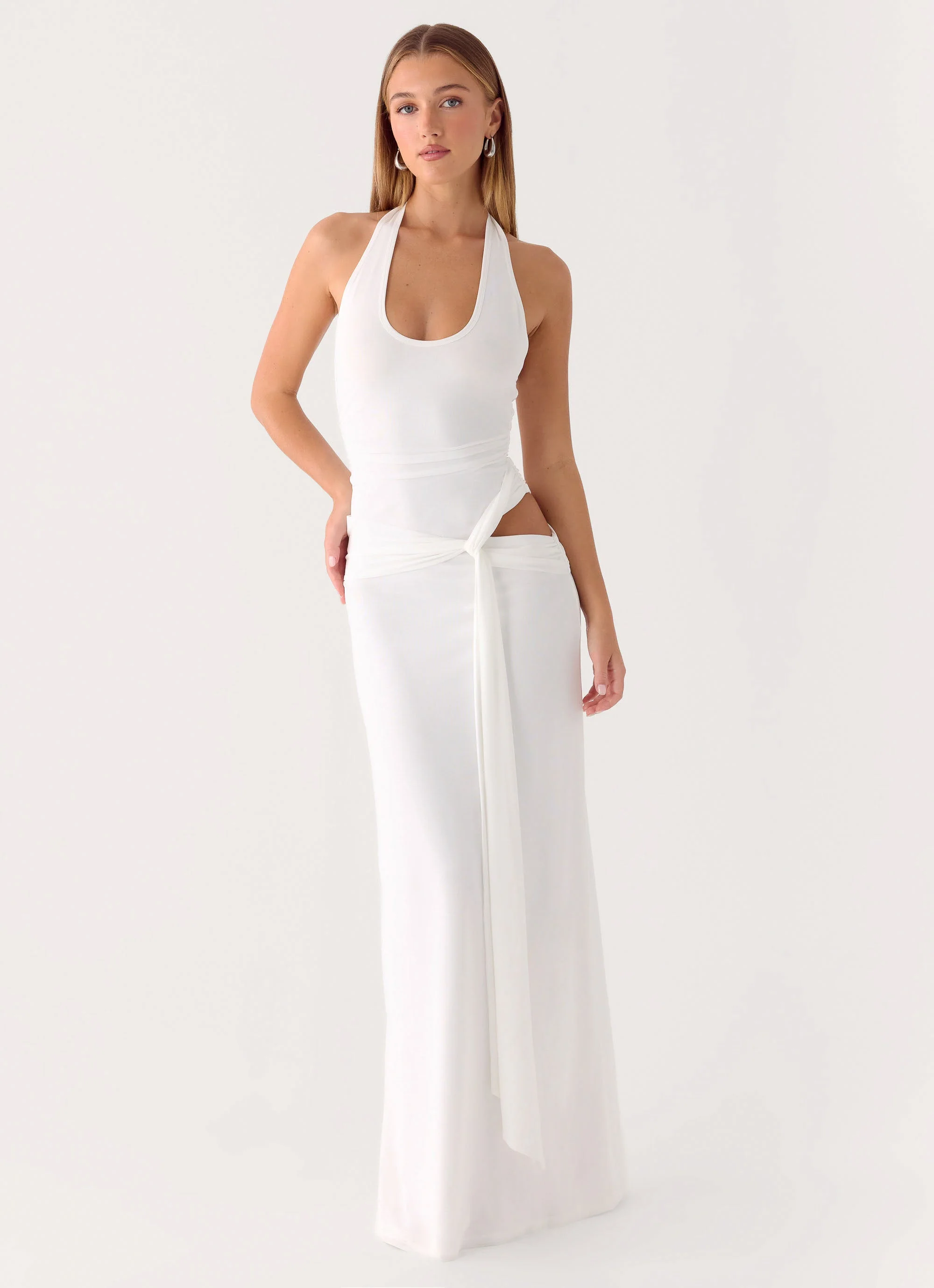 Karise Maxi Dress - White - Image 9