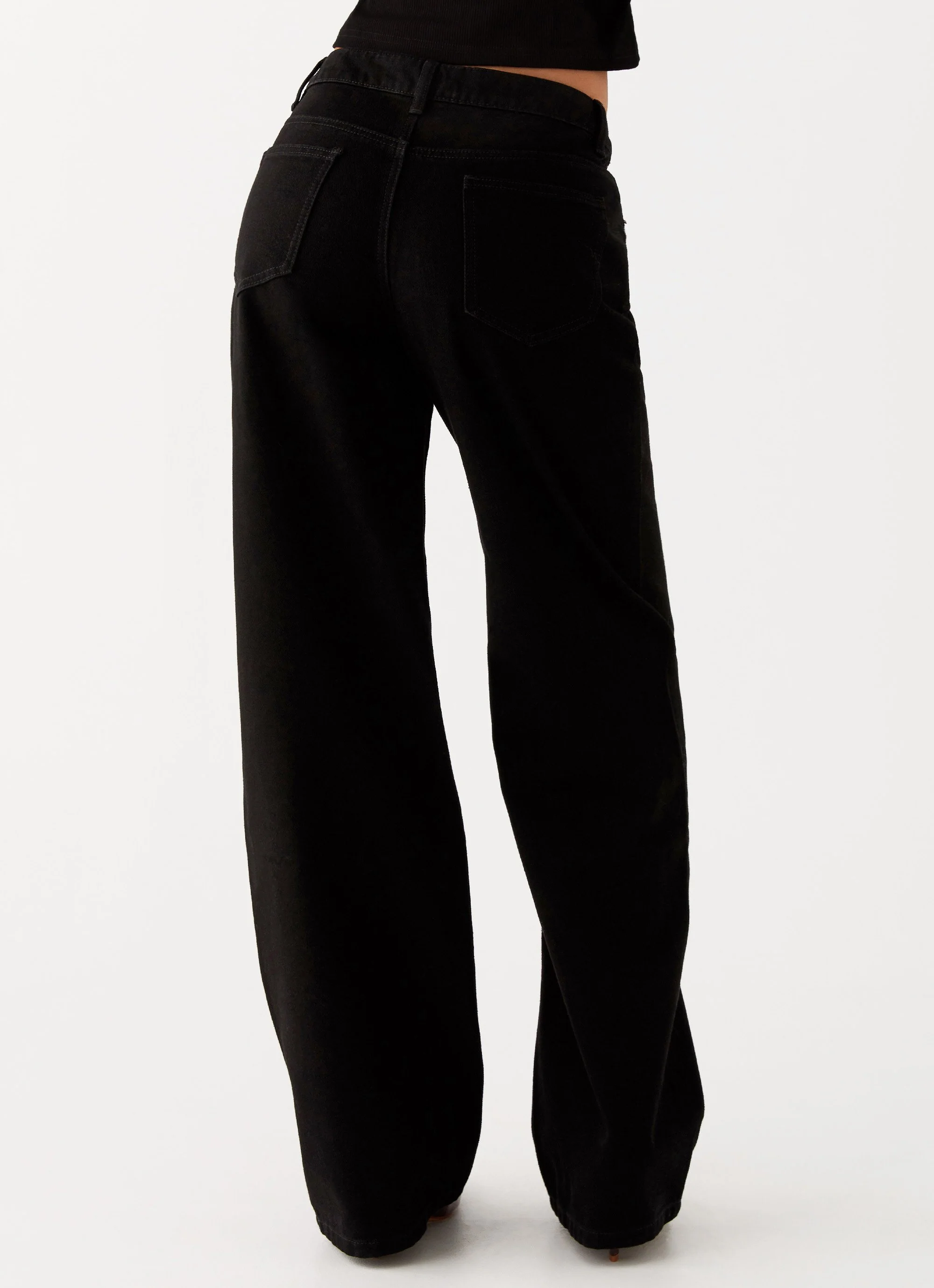 Keanna Low Rise Denim Jeans - Black - Image 4
