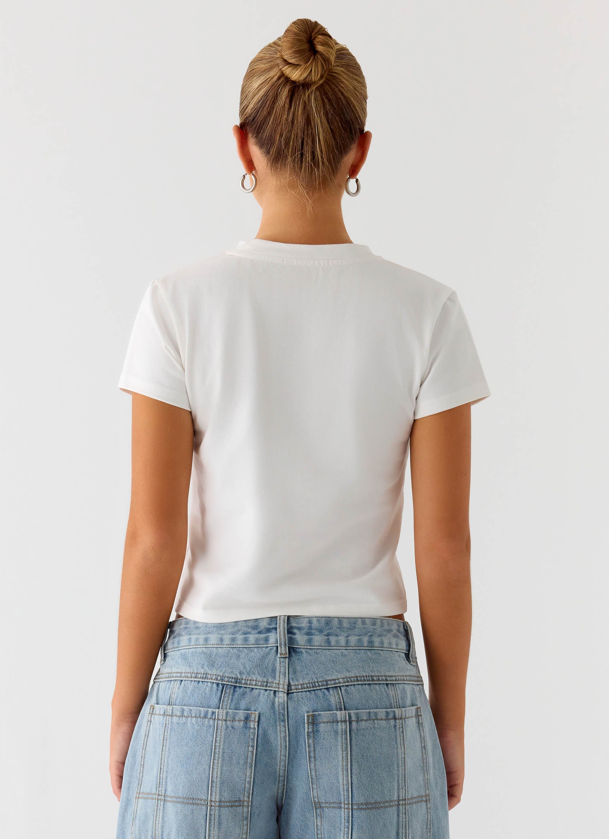 Lamont Baby Tee - White - Image 4