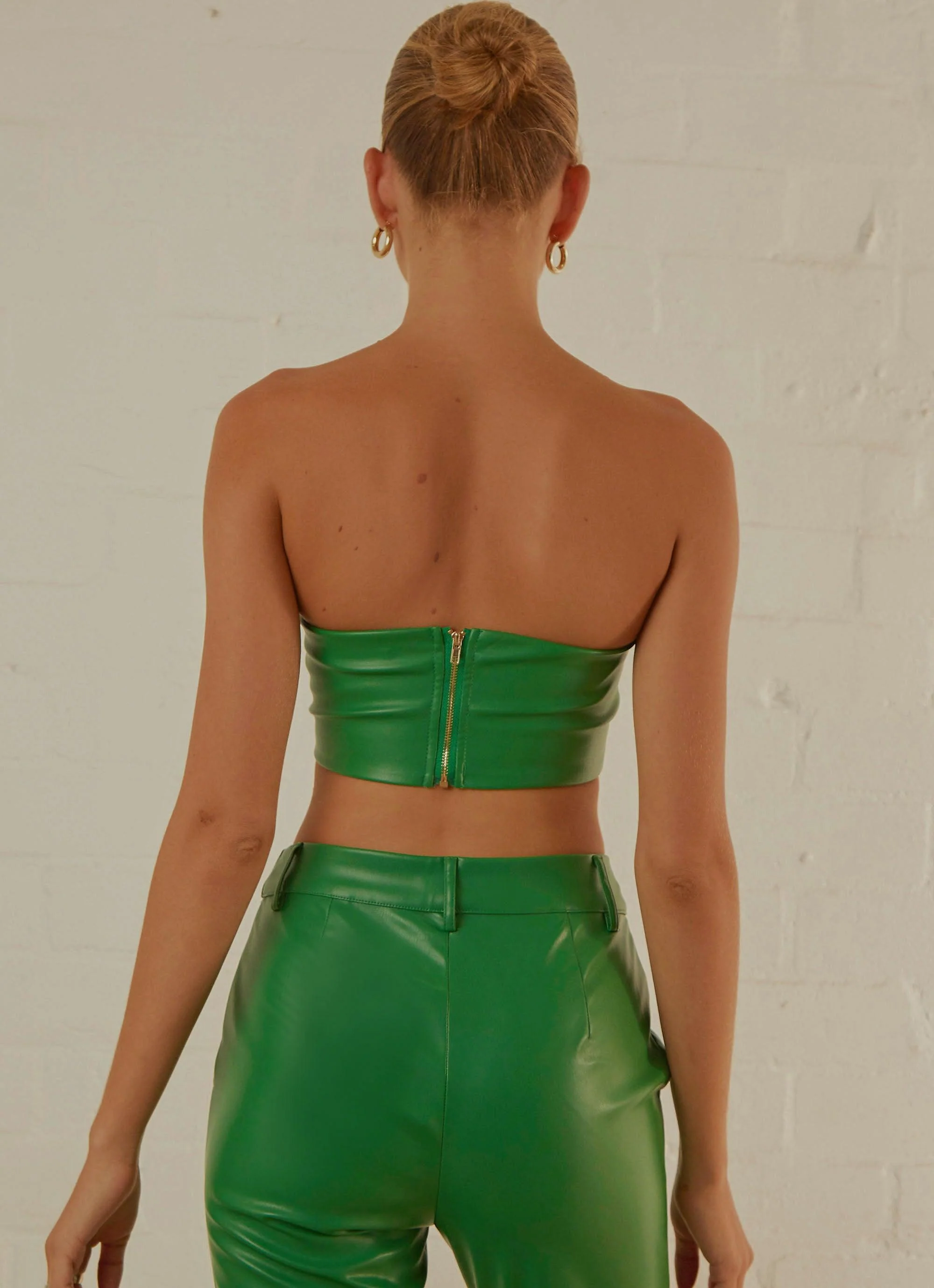 Late Night Dance Crop Top - Jade Green - Image 5