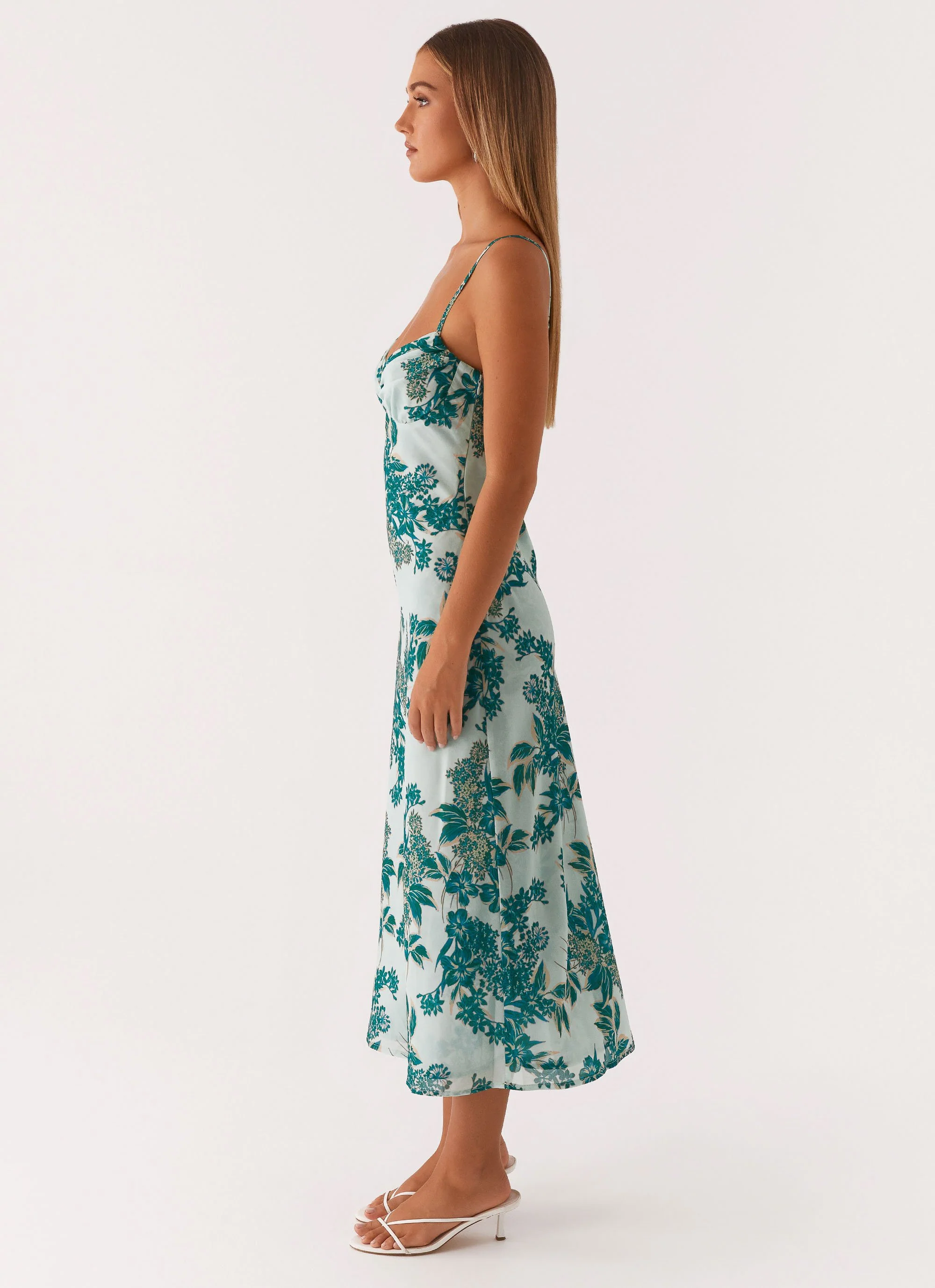 Love Song Midi Dress - Cloud Nine Floral - Image 2