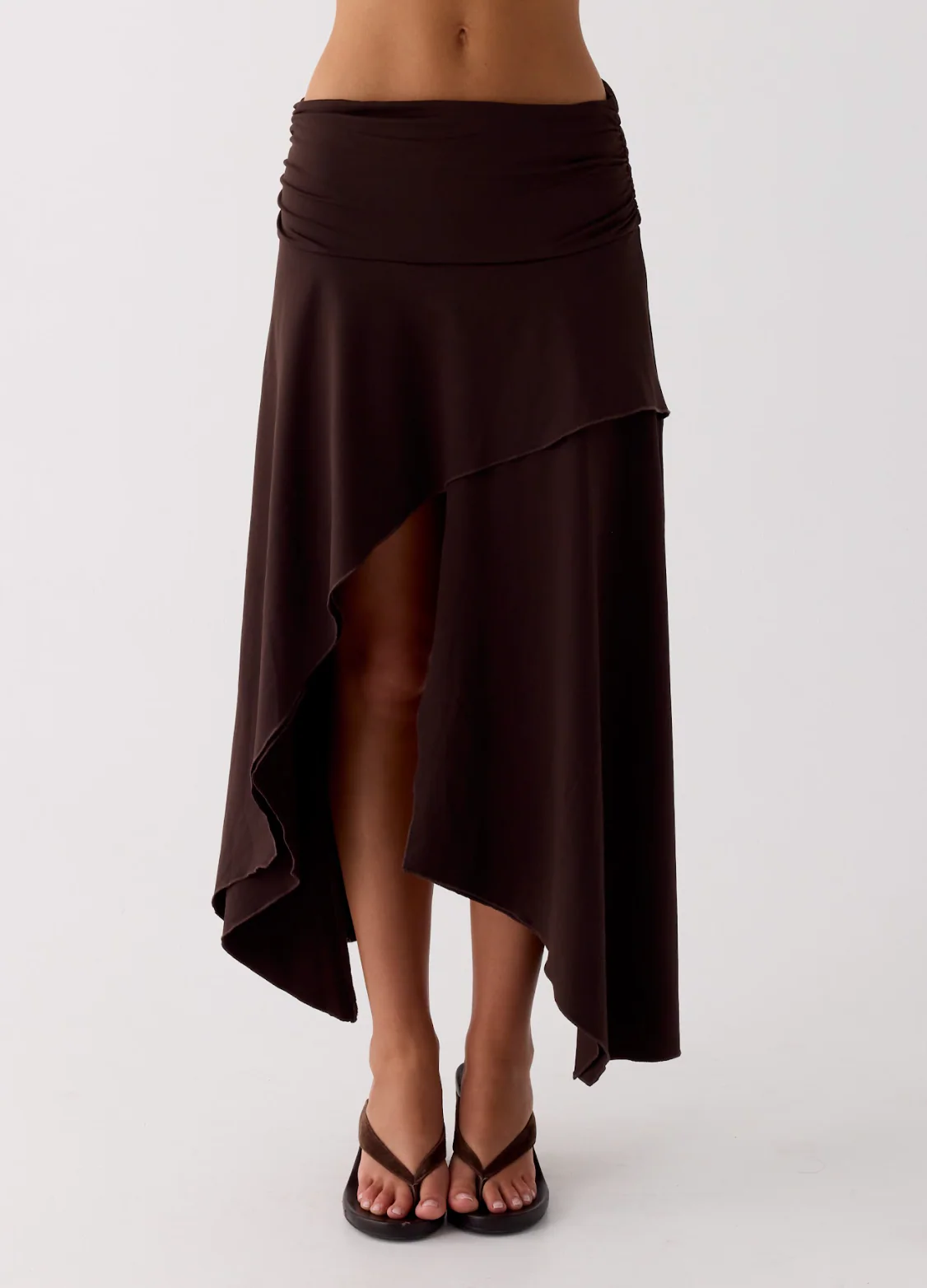 Lycia Midi Skirt - Chocolate - Image 10
