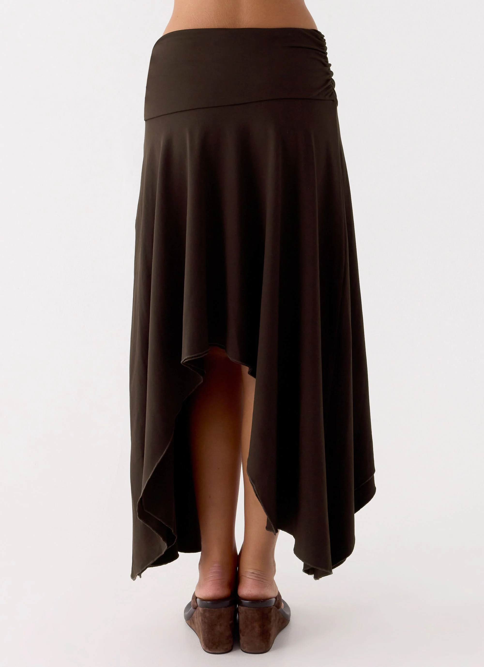 Lycia Midi Skirt - Chocolate - Image 8