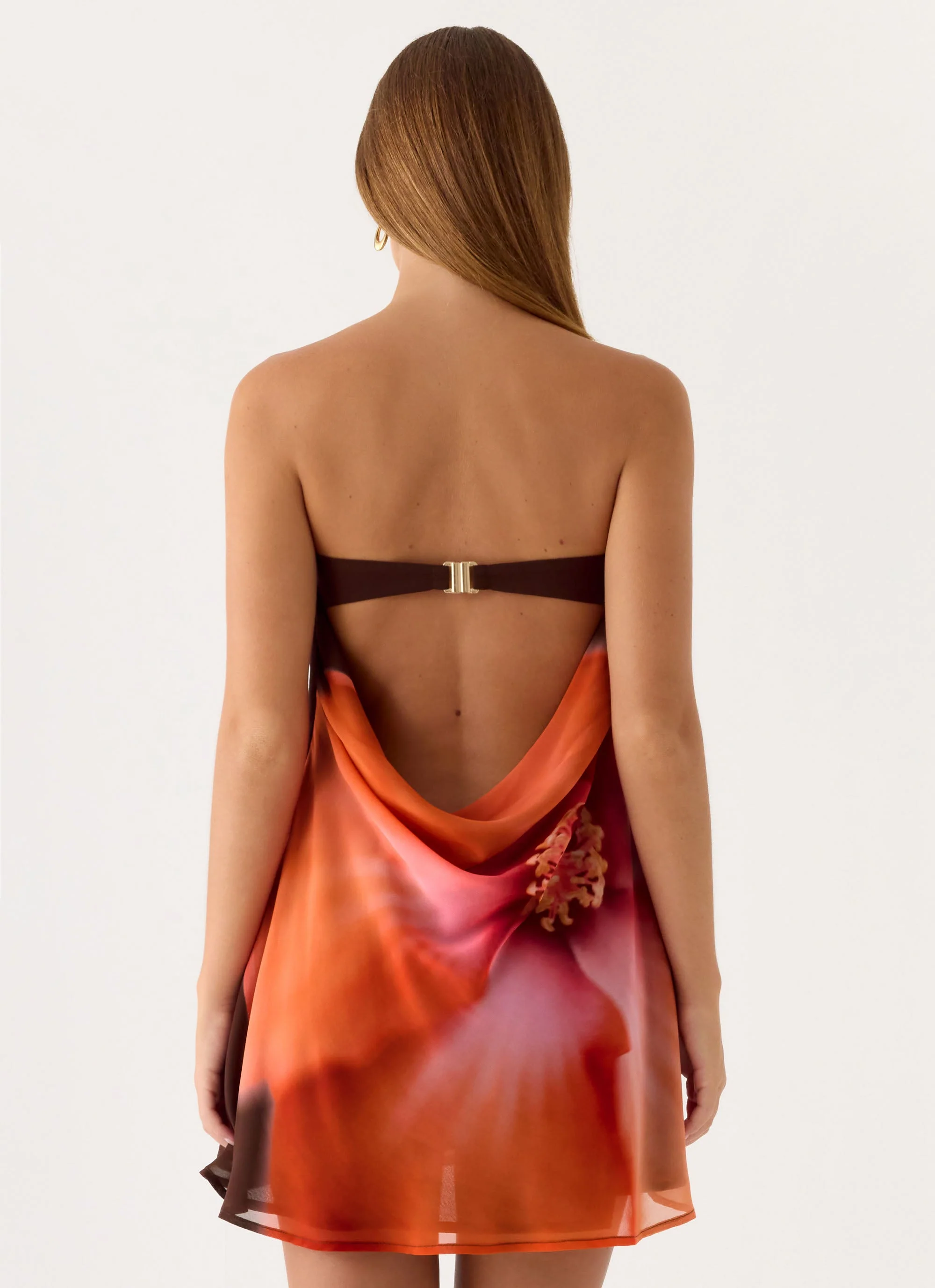 Marcita Mini Dress - Chocolate Blossom - Image 3