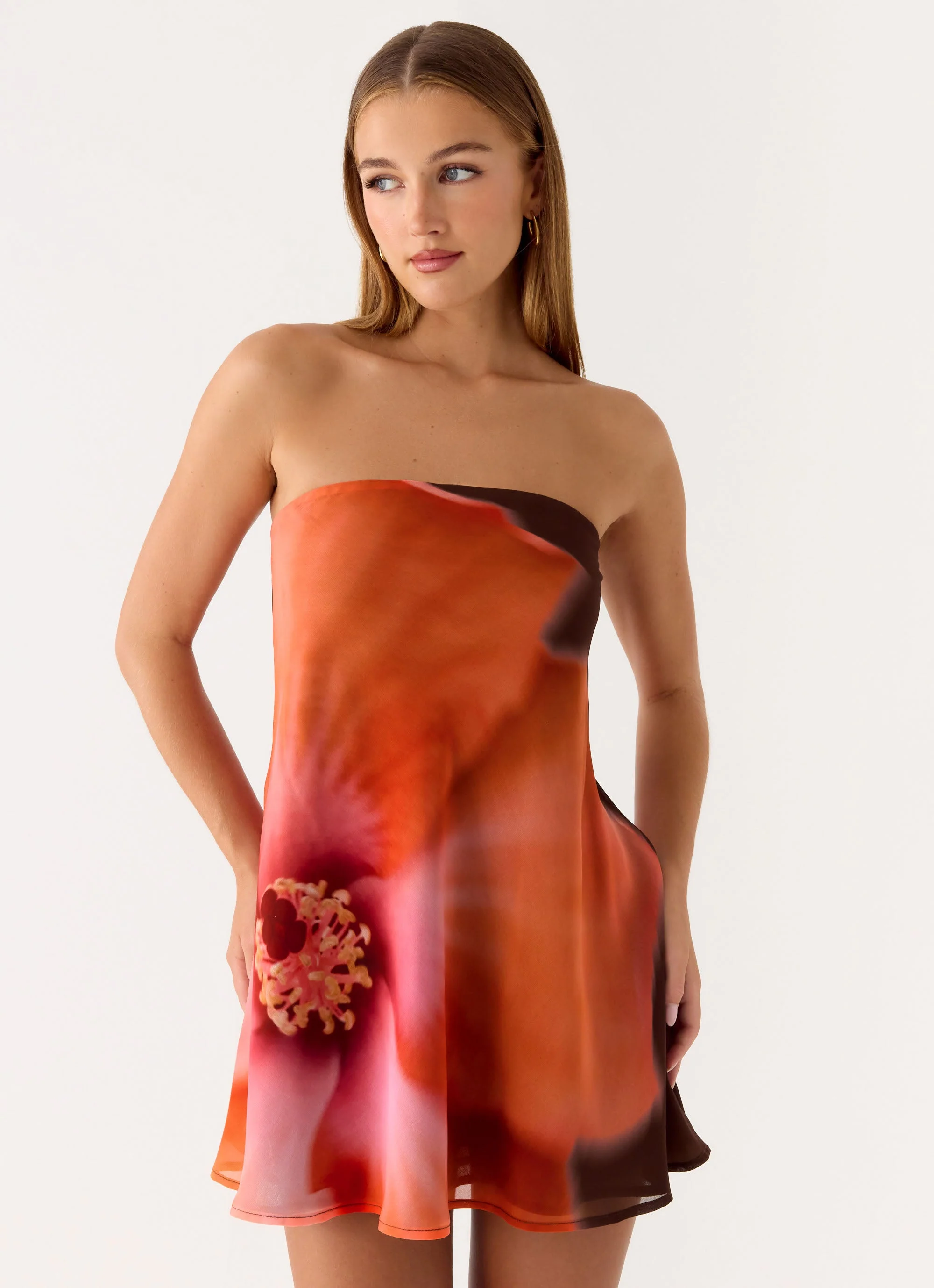 Marcita Mini Dress - Chocolate Blossom - Image 6