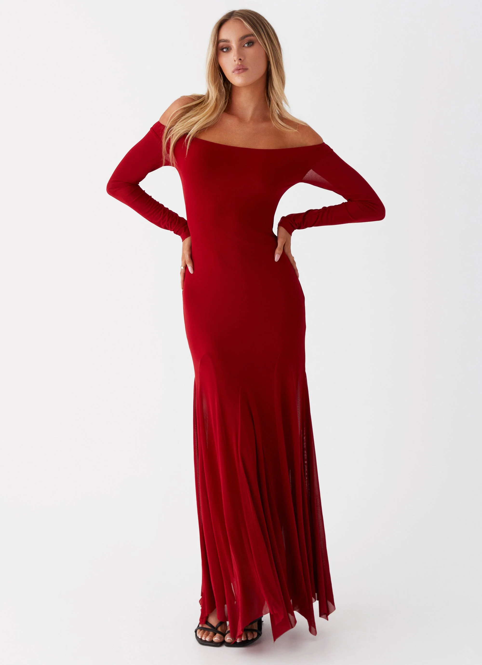 Maribel Maxi Dress - Red - Image 2