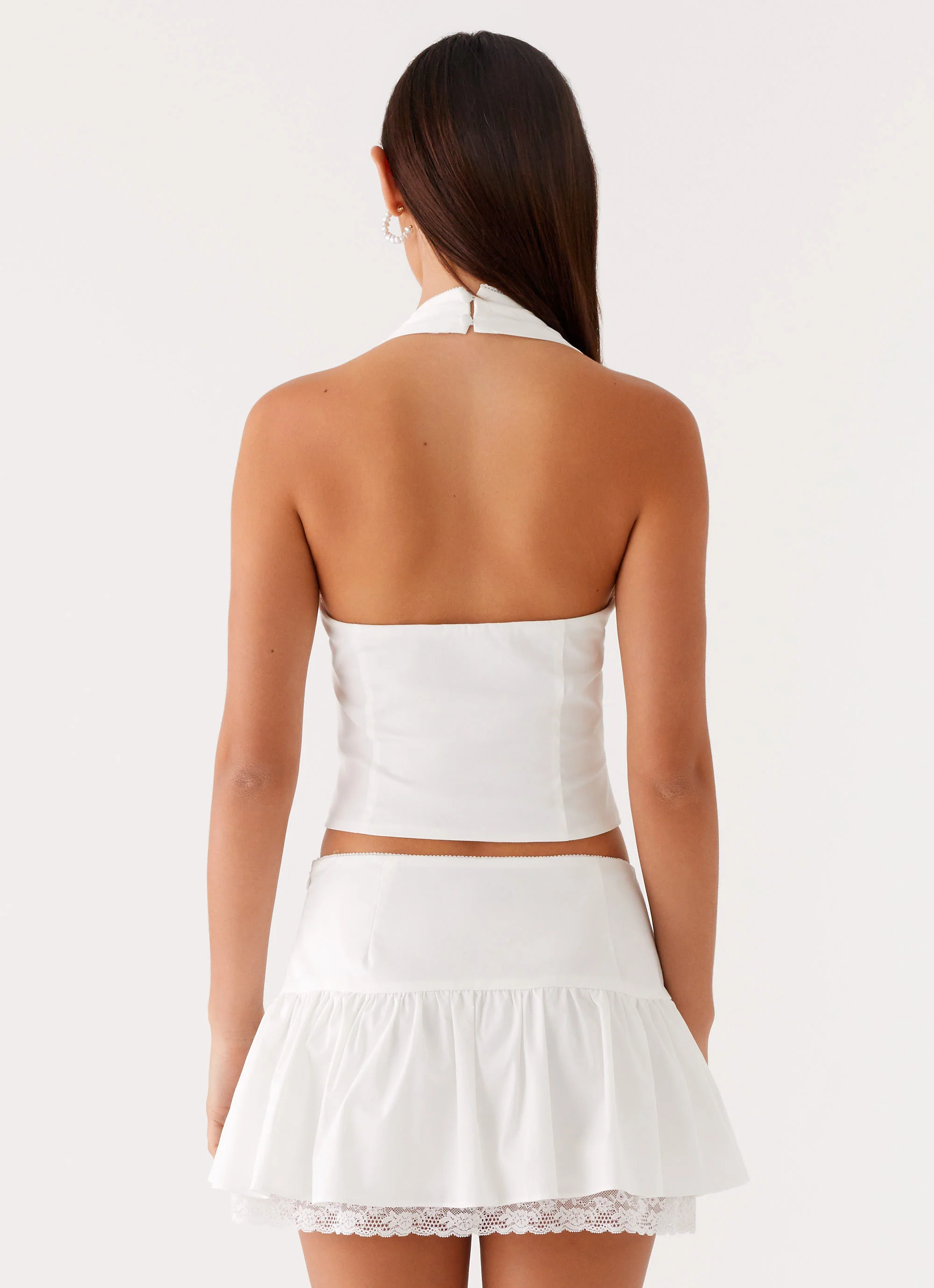 Mavis Mini Skirt - White - Image 3