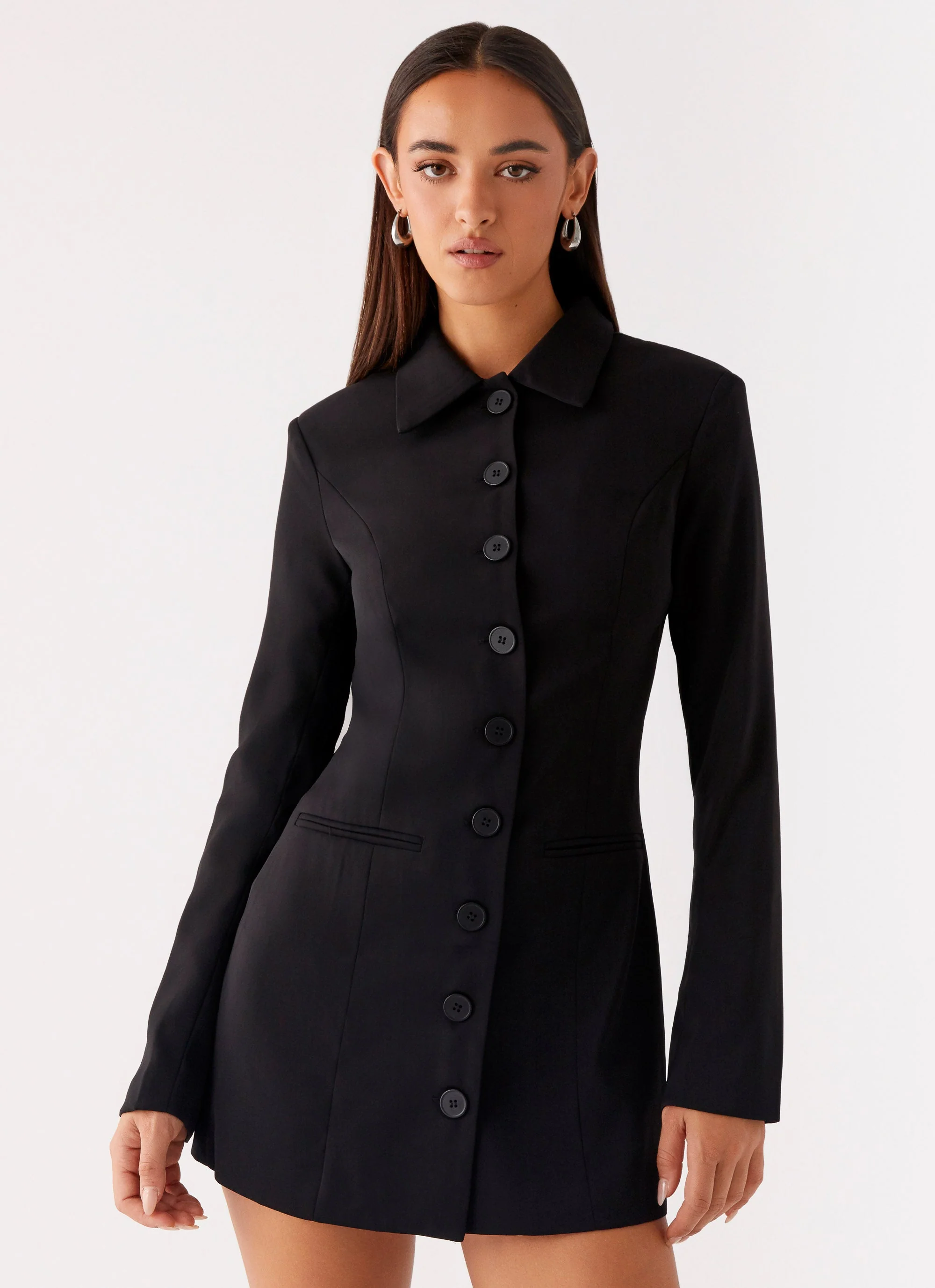 Memphis Blazer Mini Dress - Black