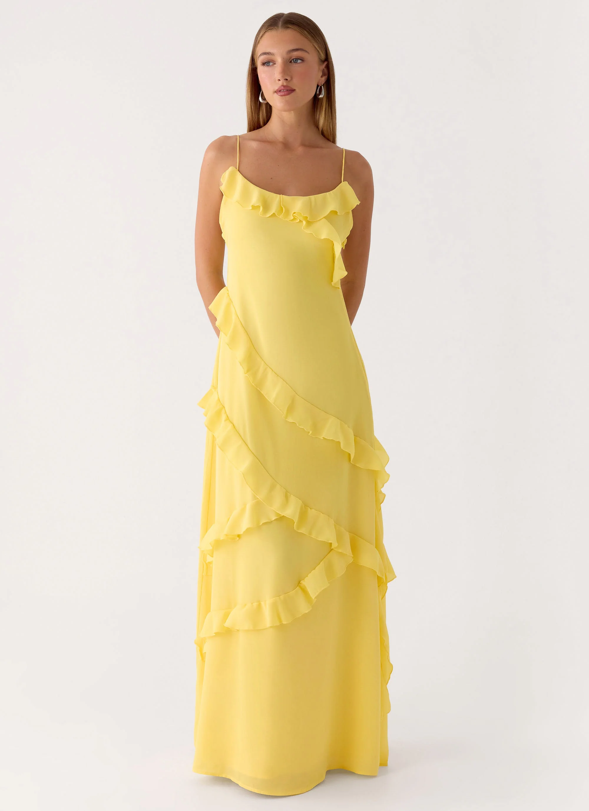 Mishal Maxi Dress - Bright Lemon - Image 7