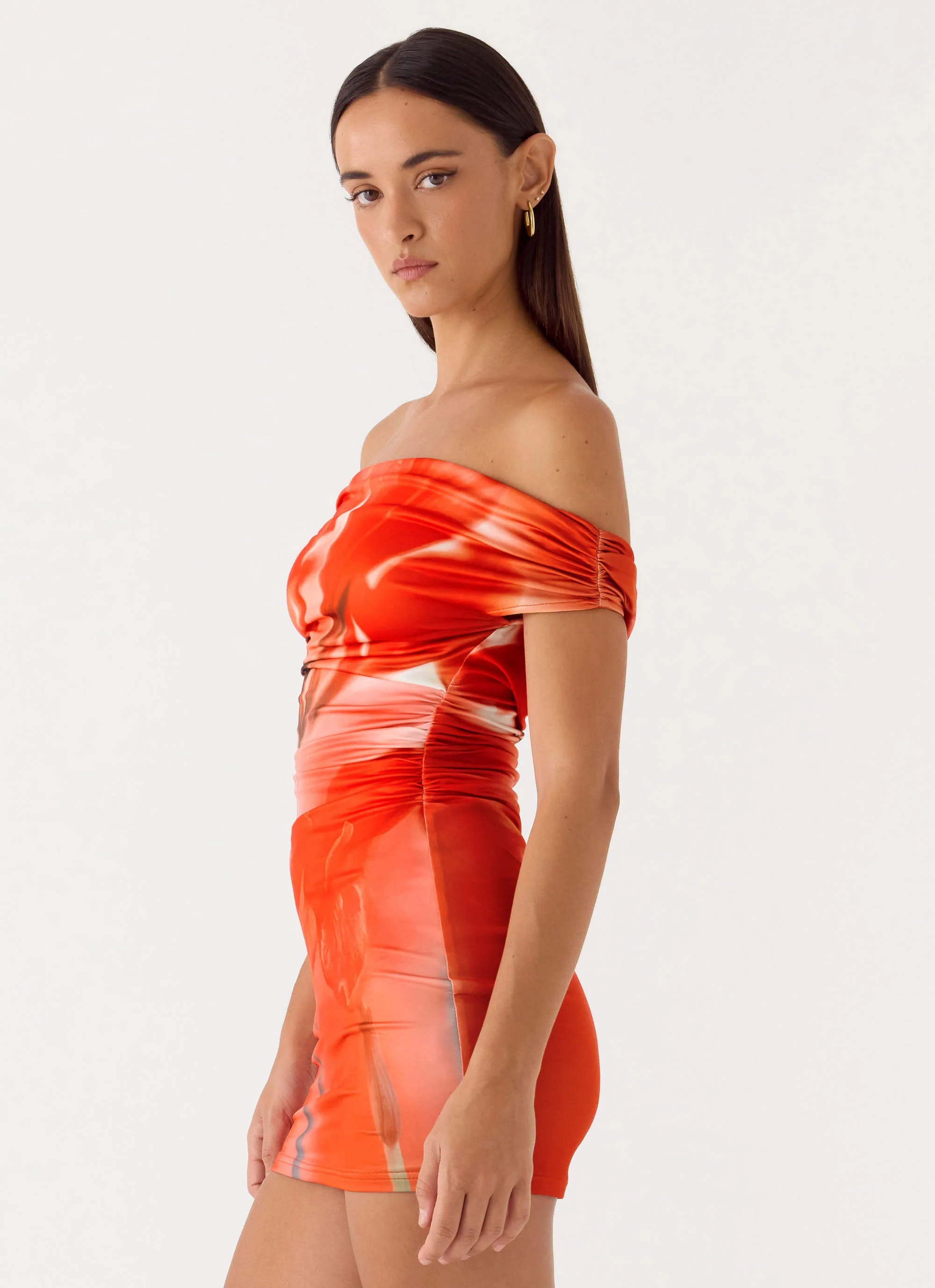 Moka Mini Dress - Fire Petal - Image 2