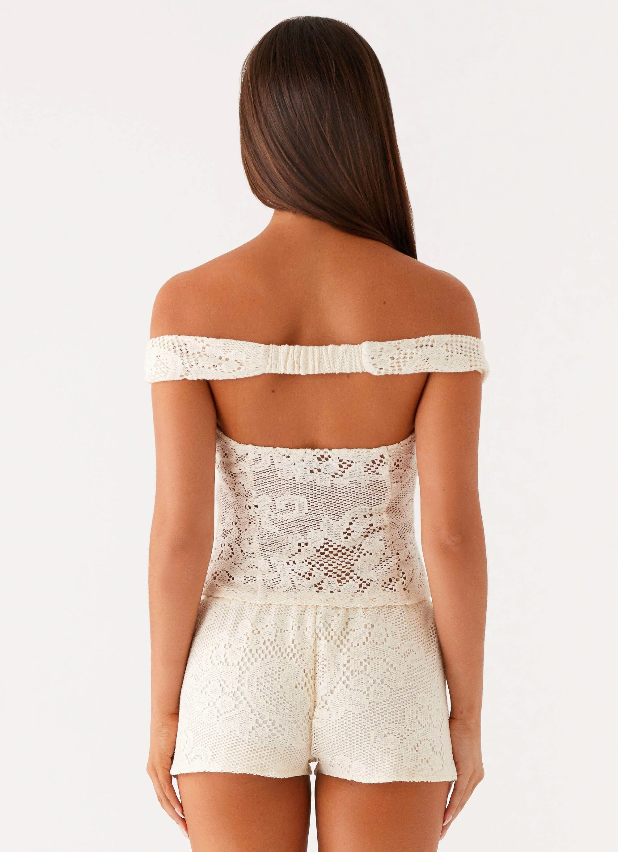 Nada Mini Shorts - Ivory - Image 2