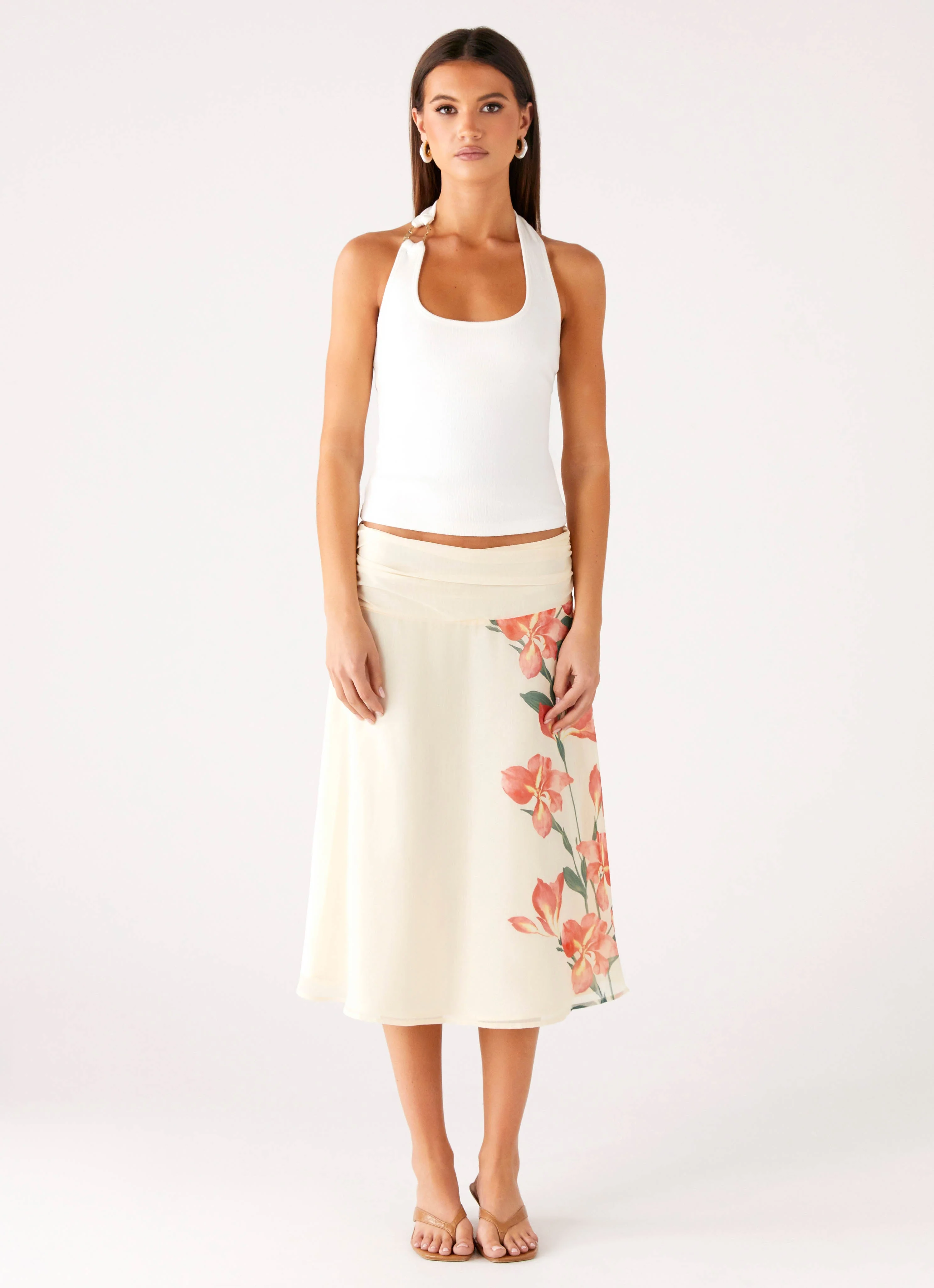 Nera Halter Top - White - Image 5