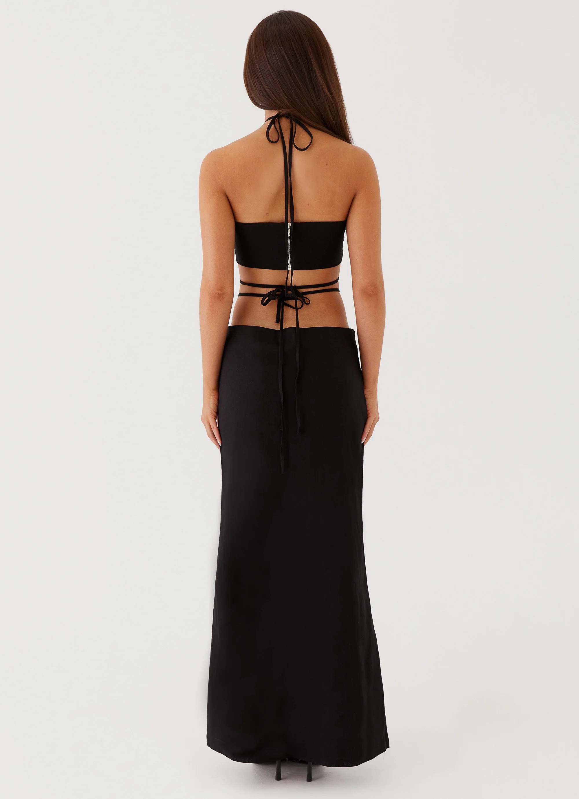 Neveah Beaded Maxi Skirt - Black - Image 4