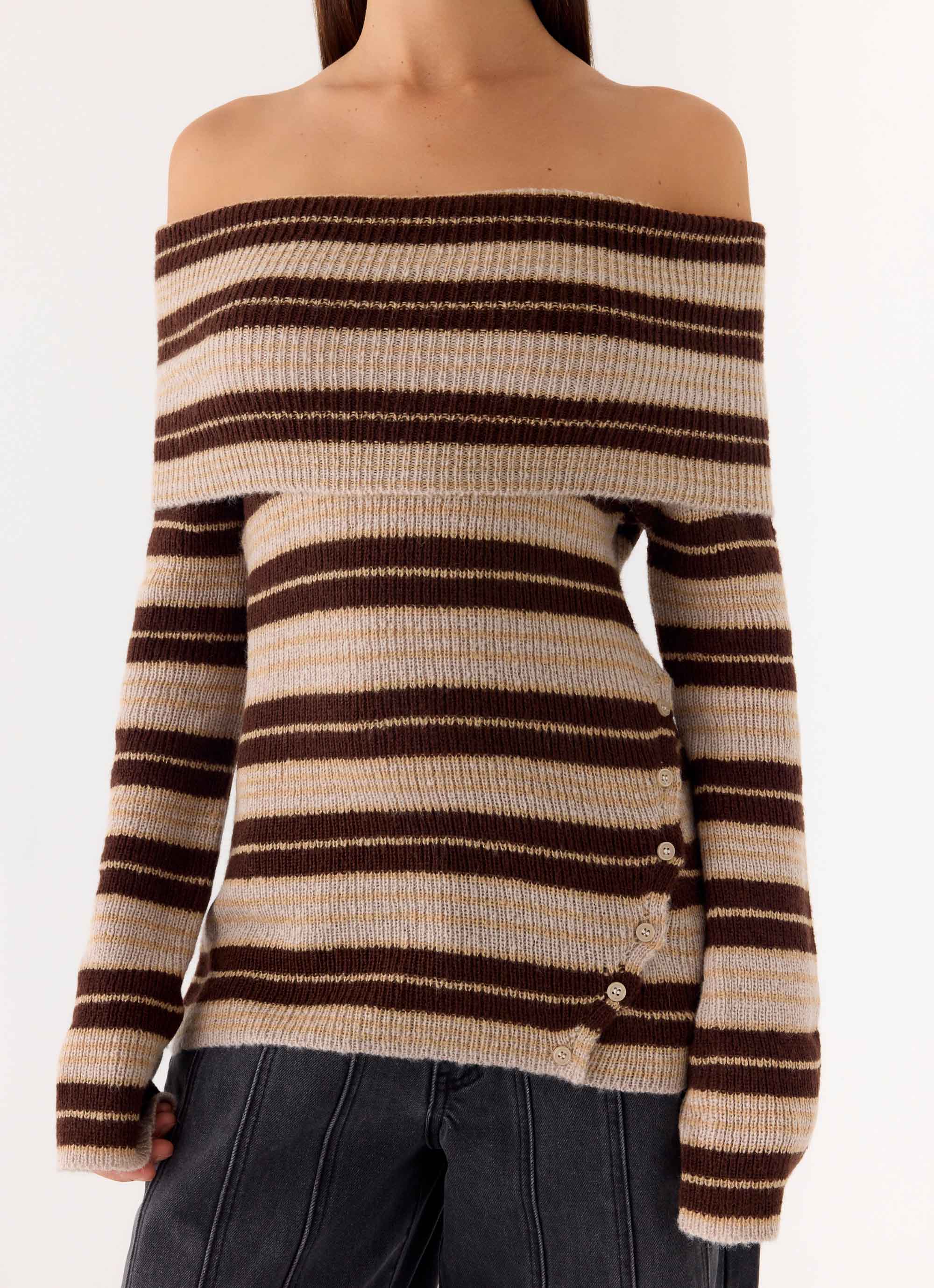 Nichola Knit Jumper - Ombre Tan - Image 6
