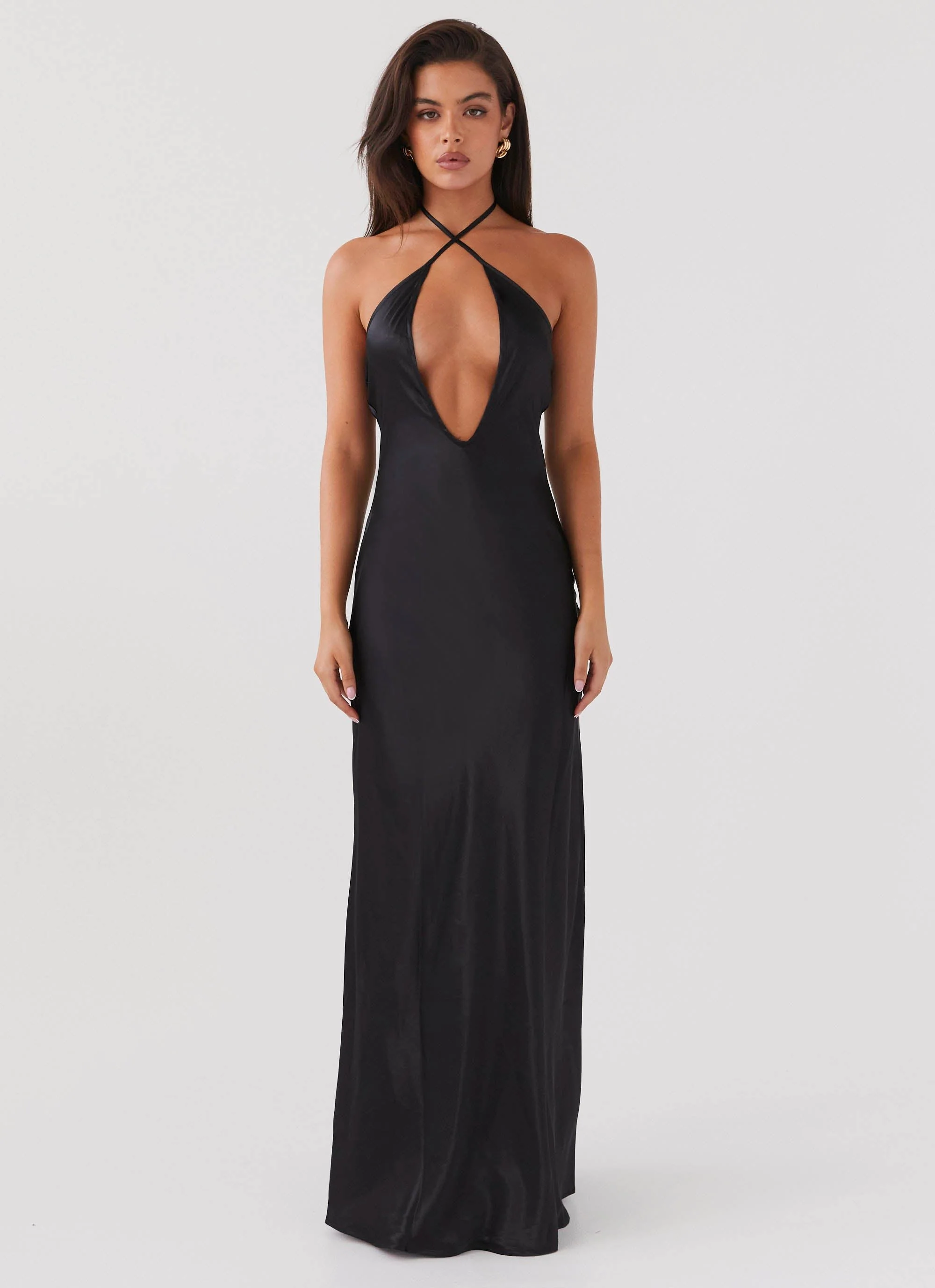 Noir Symphony Maxi Dress - Black - Image 2