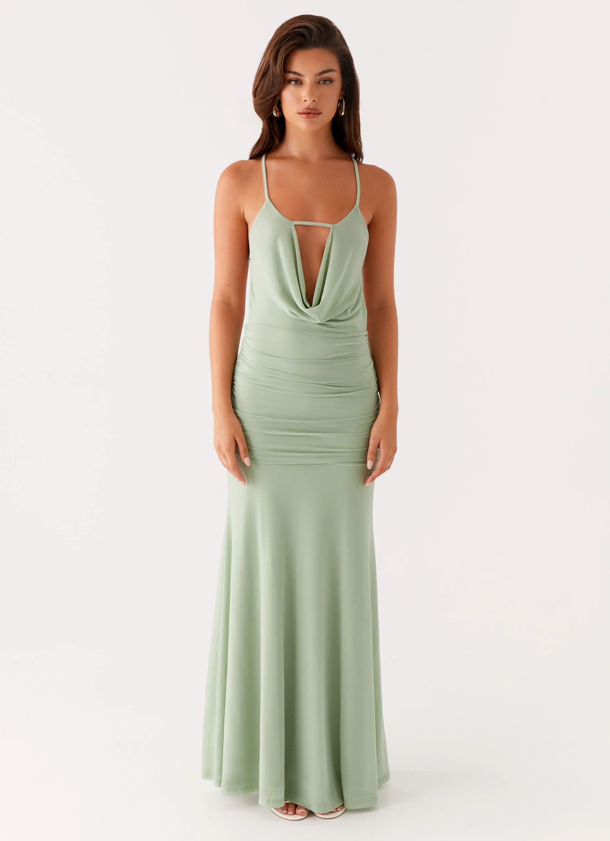Norah Maxi Dress - Sage - Image 2