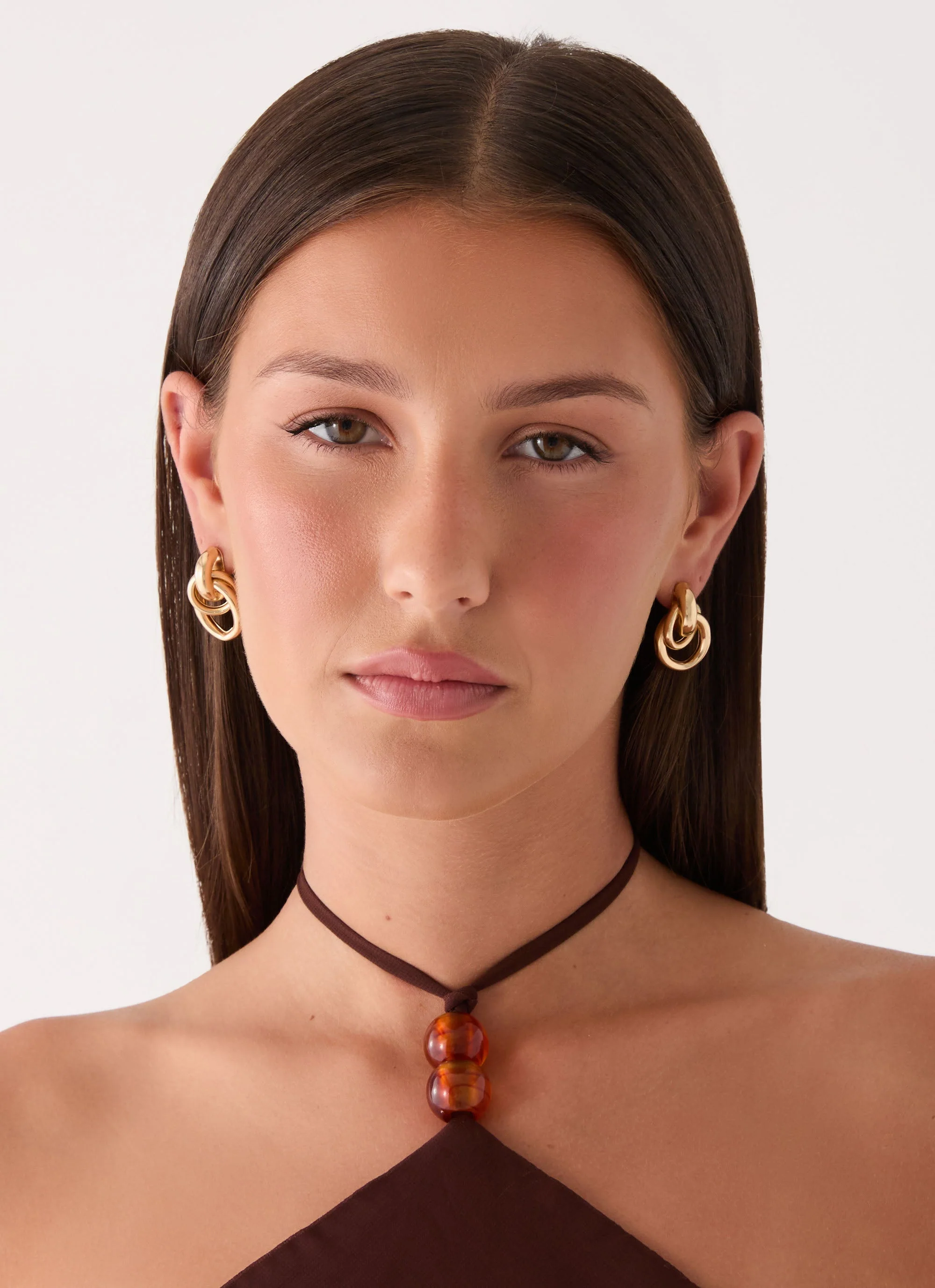 Plus One Earrings - Gold - Image 2