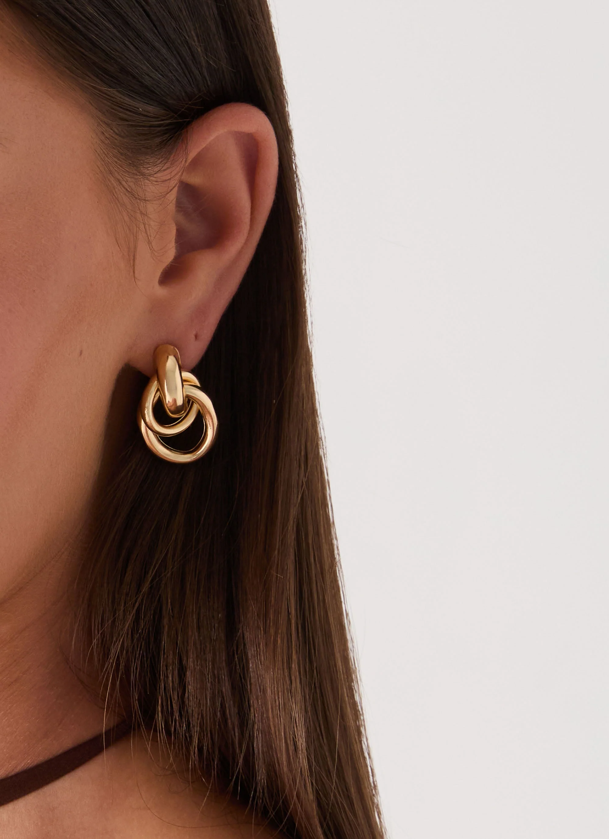 Plus One Earrings - Gold - Image 3