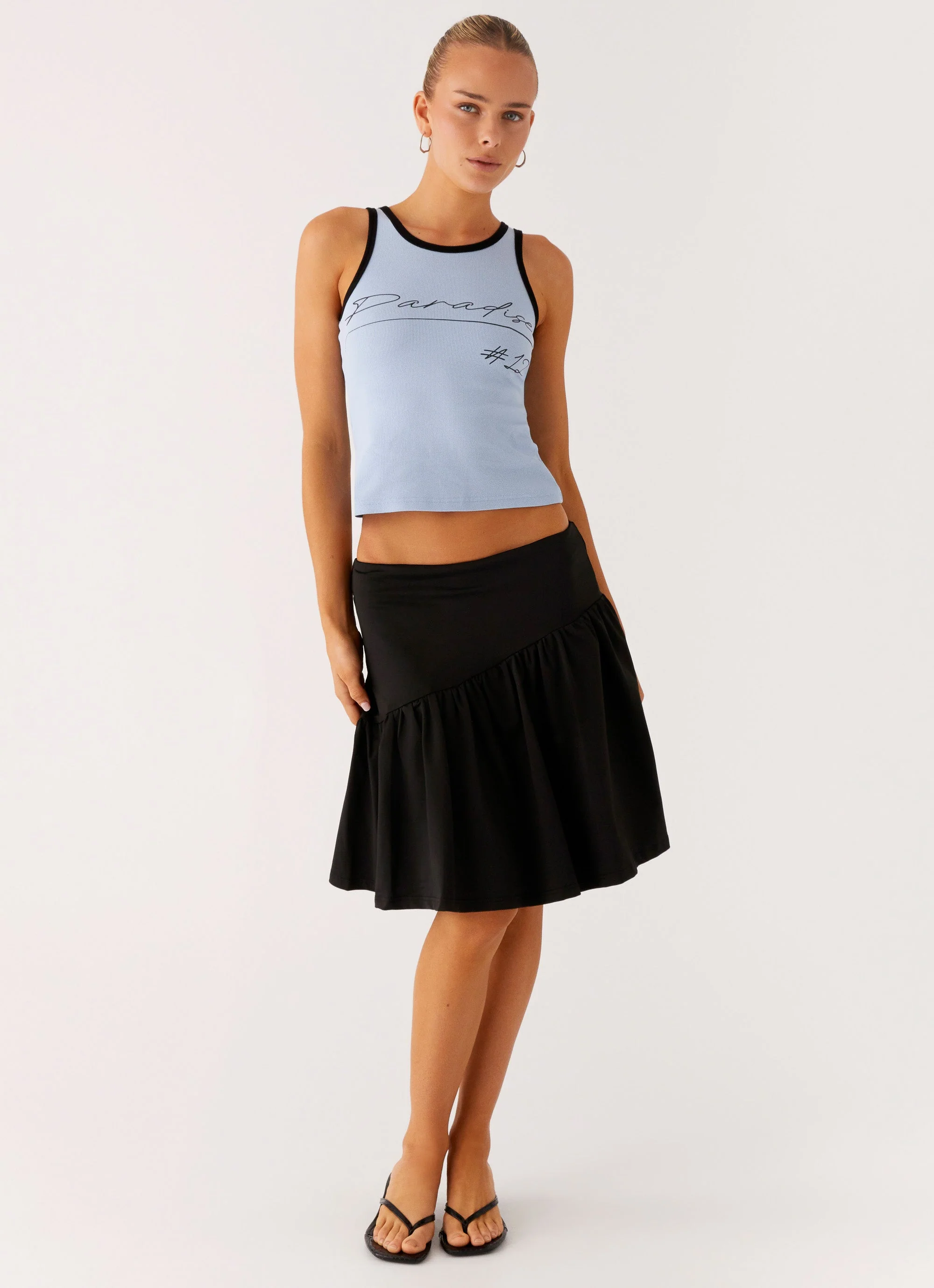 Rayna Midi Skirt - Black - Image 5