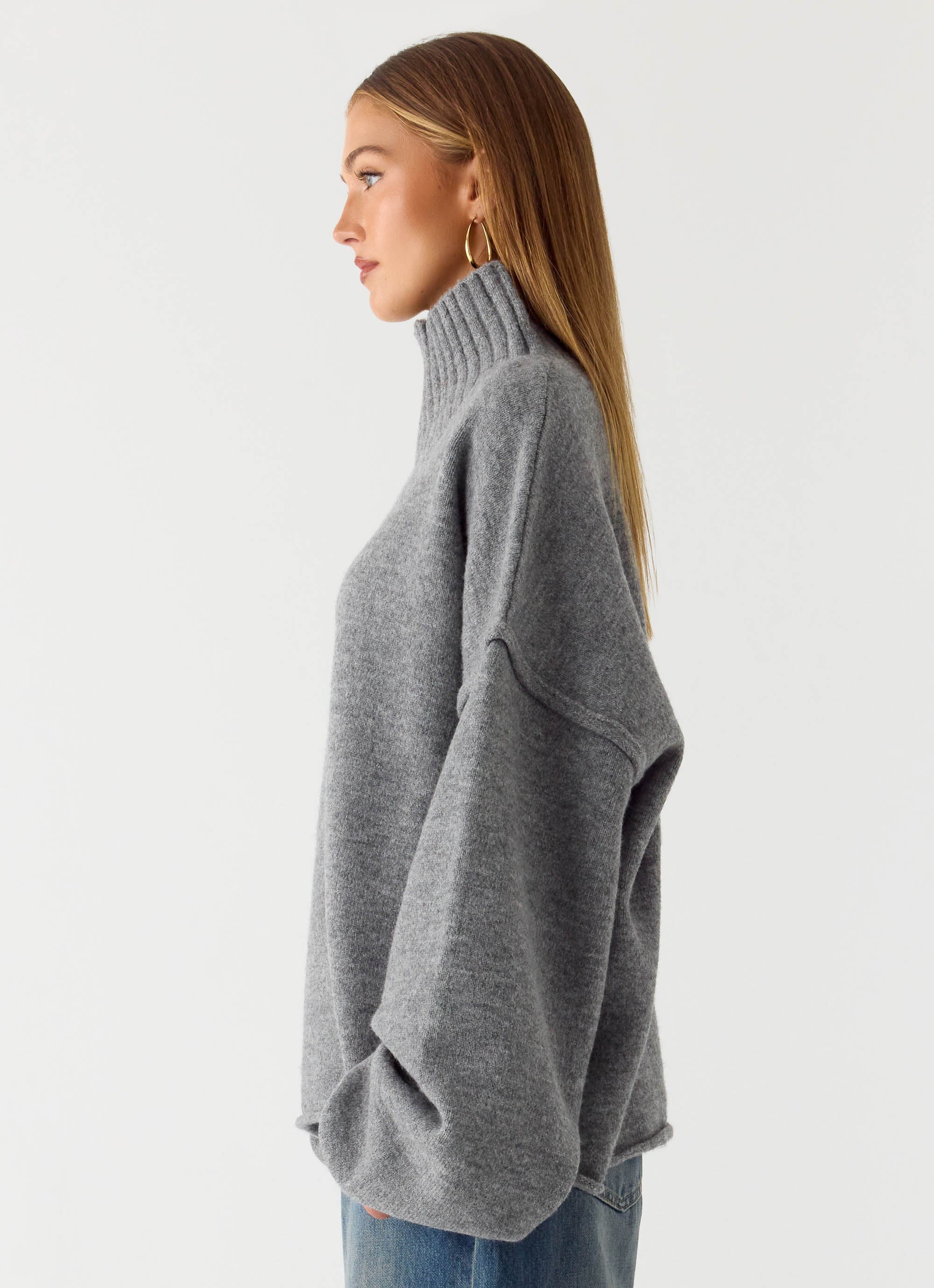 Roux Knit Sweater - Grey - Image 3