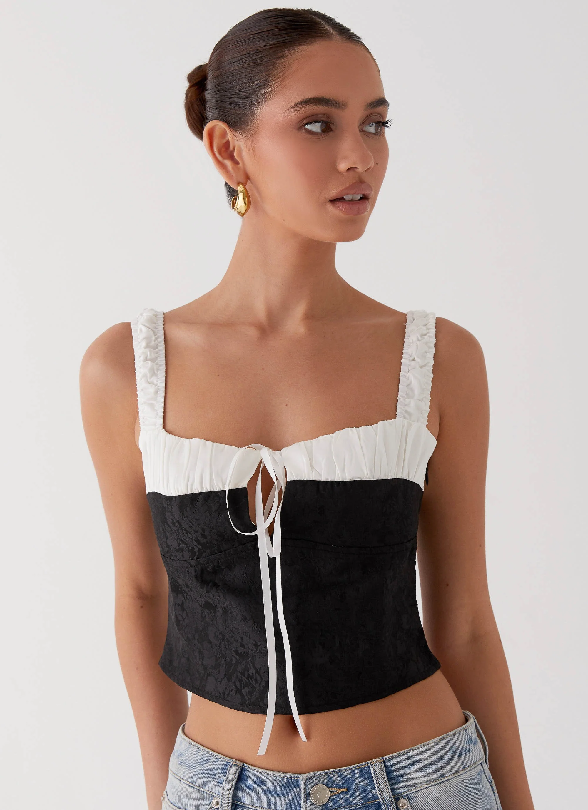 Ryder Bustier Top - Black - Image 2