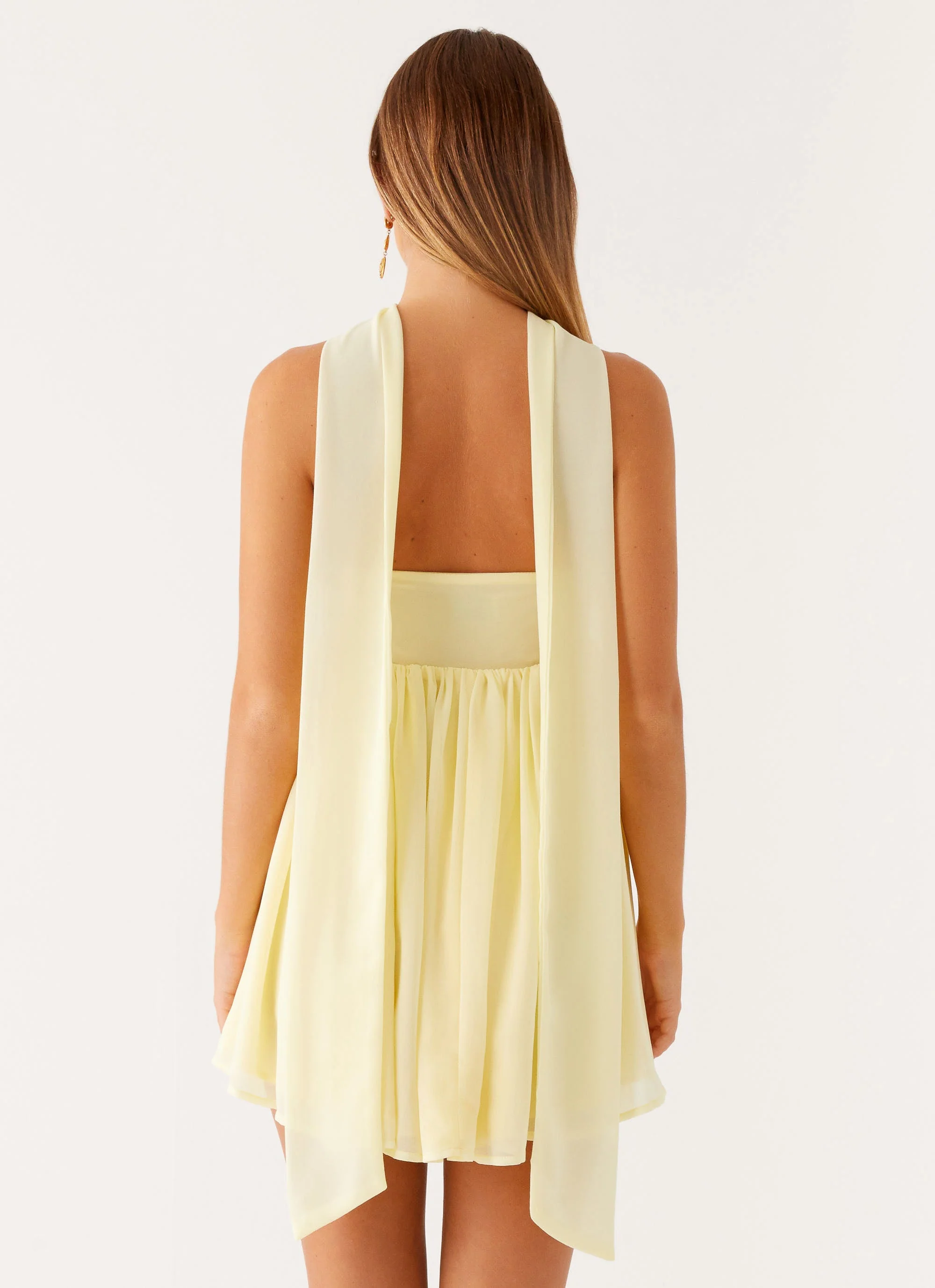 The Saturn Mini Dress - Yellow - Image 4