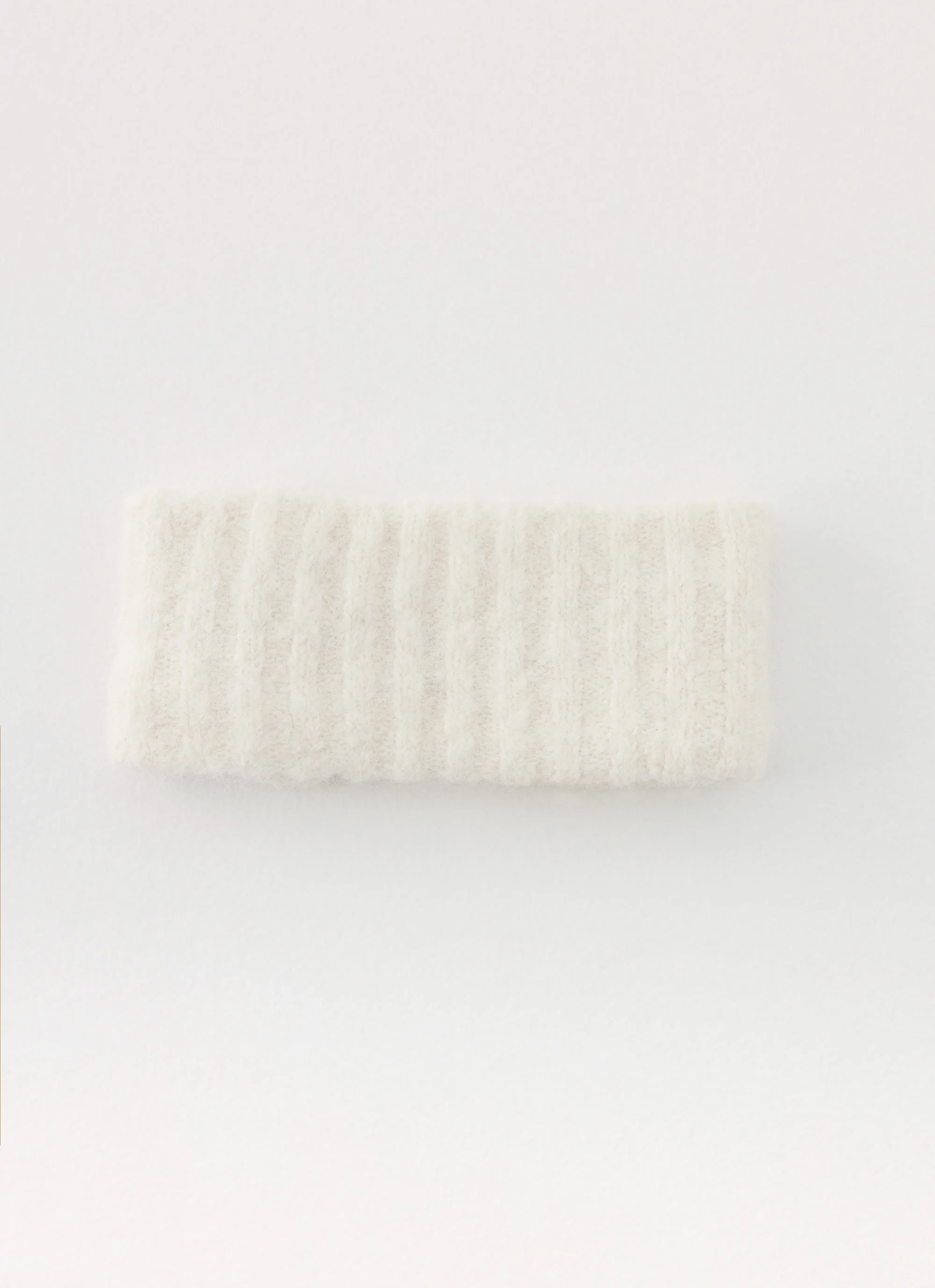 Snow Ball Knit headband - Cream