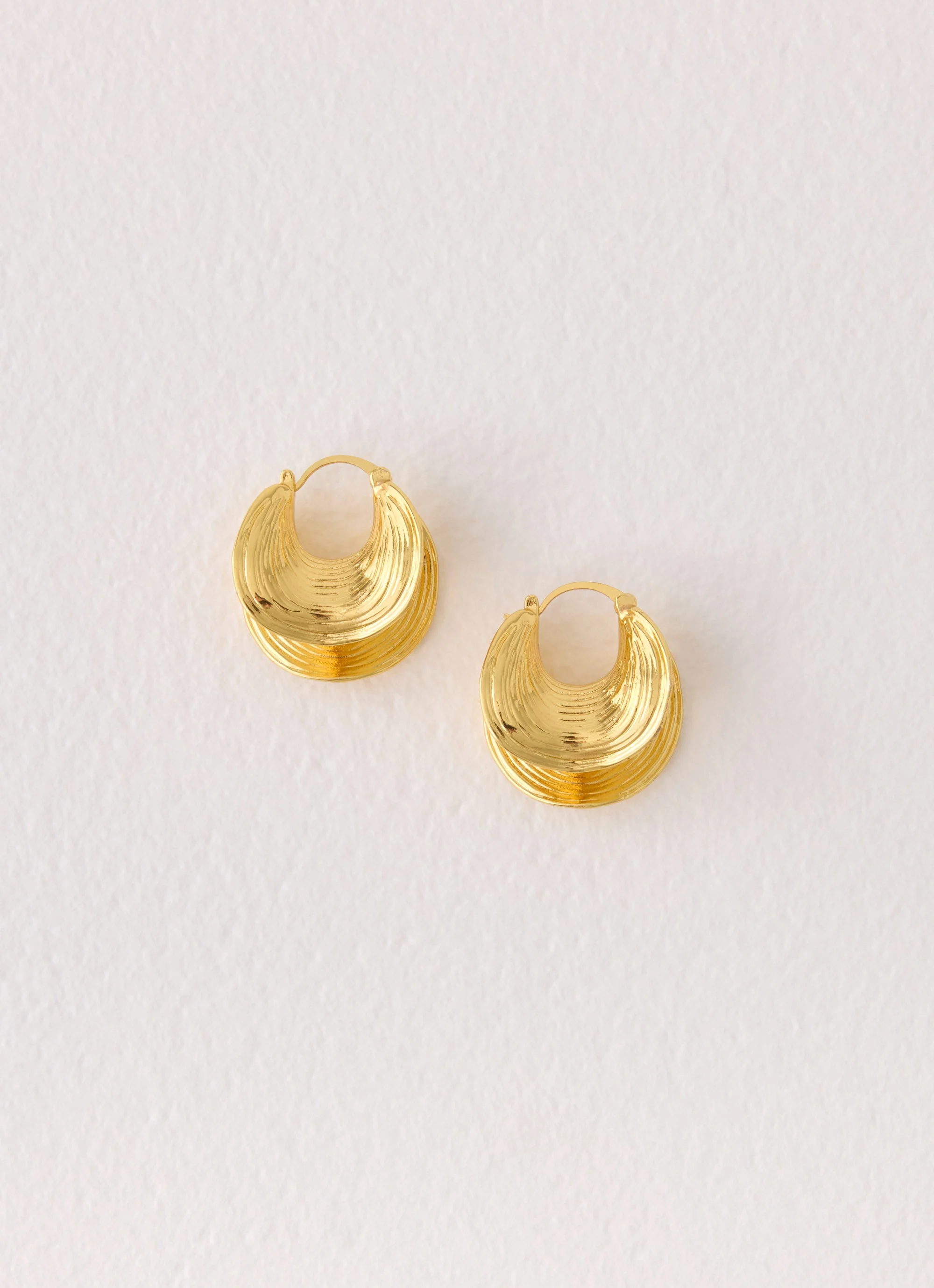 Sol Beam Earrings - Gold