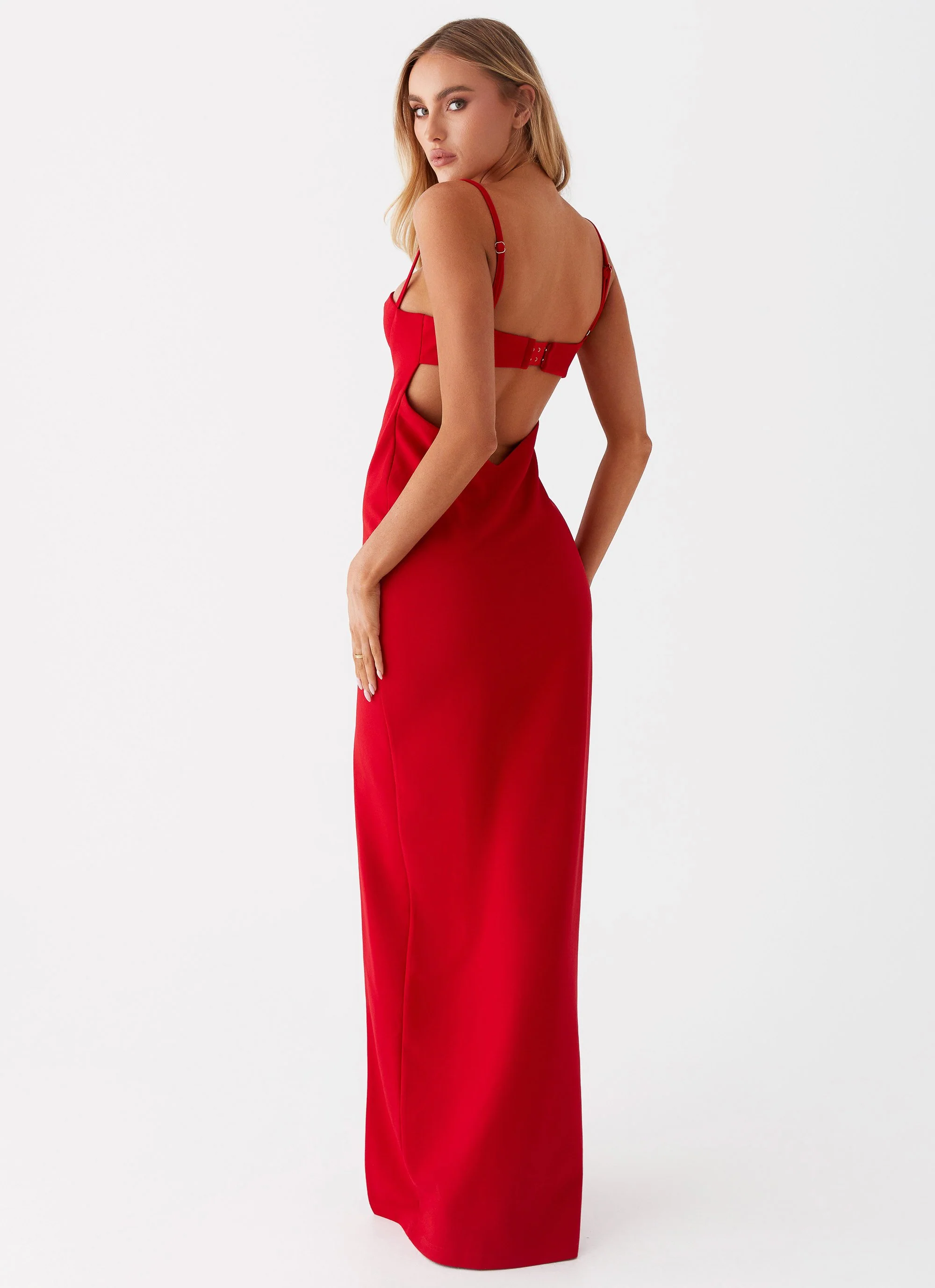 Stefanie Maxi Dress - Red - Image 4