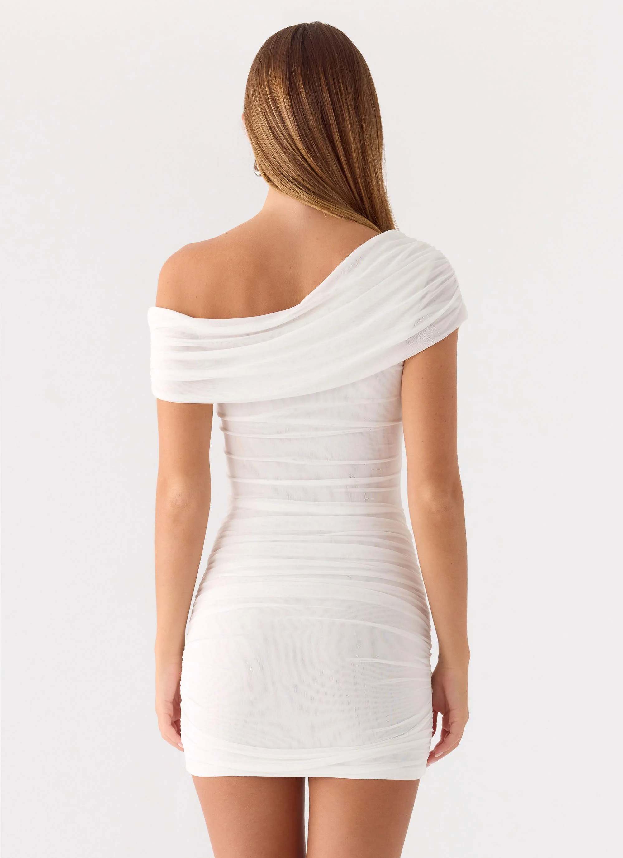 Surina Mini Dress - White - Image 5