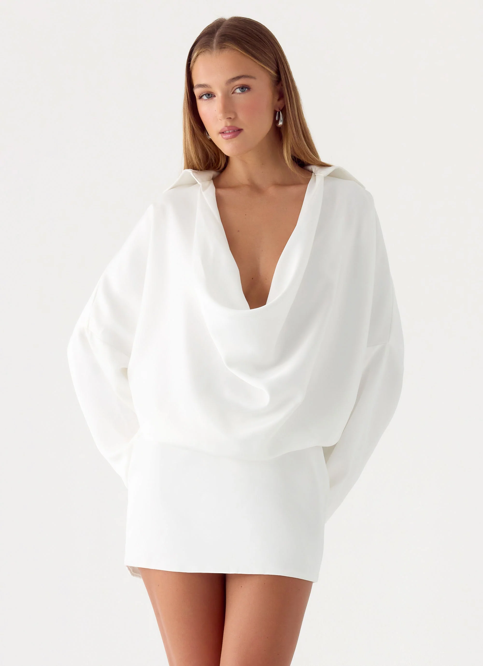Thessaly Mini Dress - White - Image 8