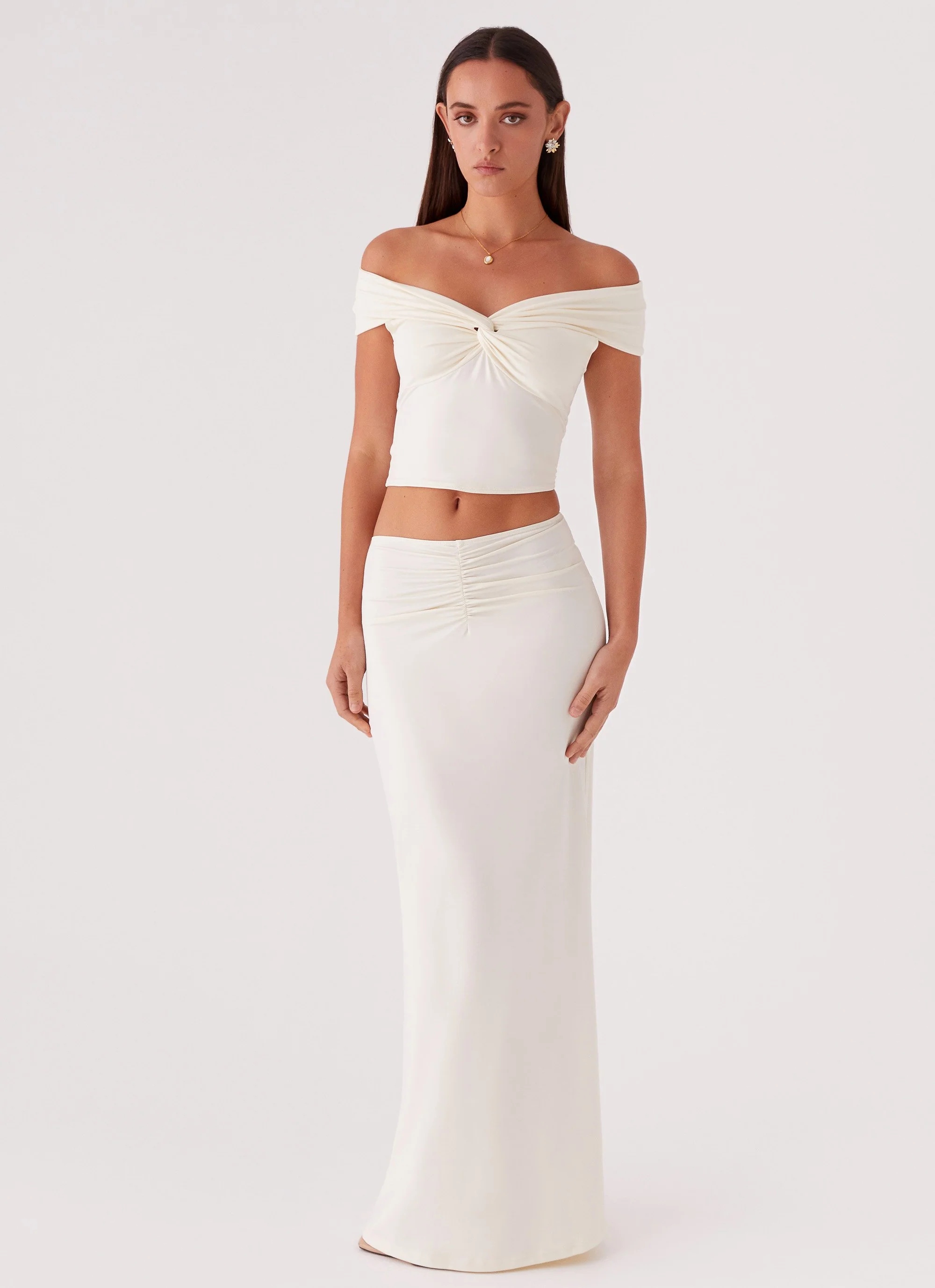 Trixie Maxi Skirt - Ivory - Image 6